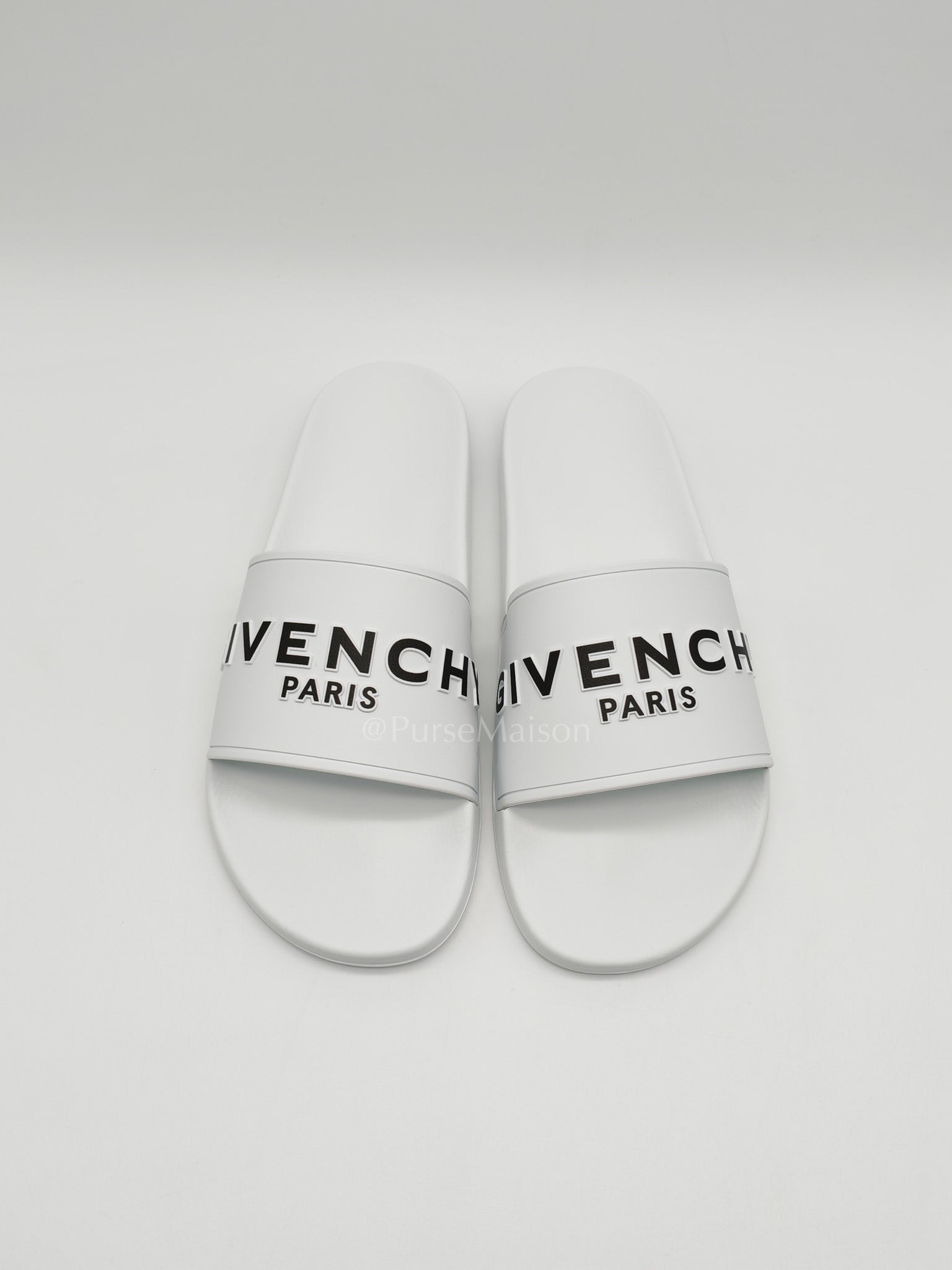 White Rubber Pool Slides Size 42 EU (27.5 cm)