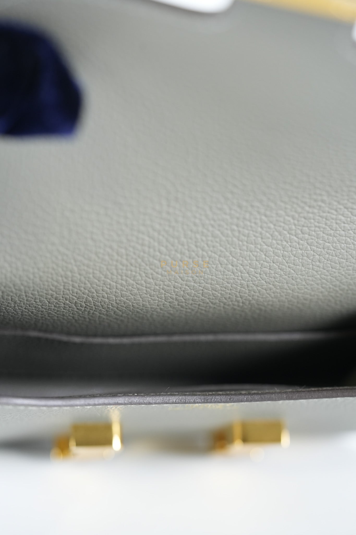 Constance Slim Wallet in Gris Meyer Evercolor Gold Hardware Stamp W(2024)