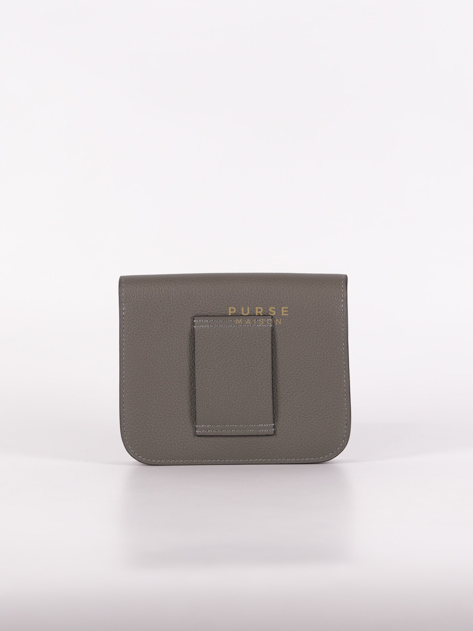 Constance Slim Wallet in Gris Meyer Evercolor Gold Hardware Stamp W(2024)