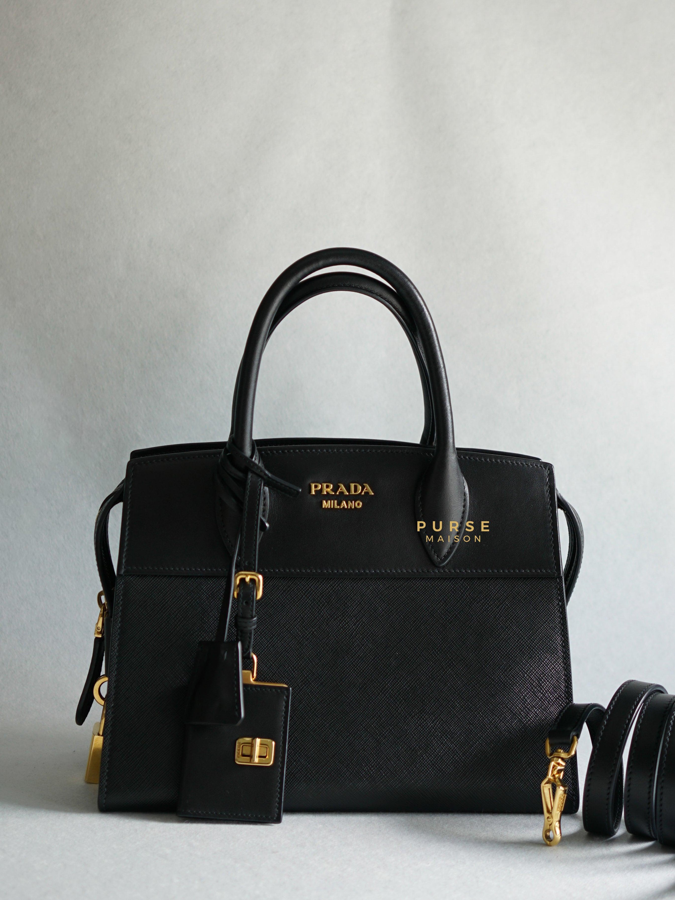 Prada 1BA045 Black Saffiano City Calfskin Bag | Purse Maison Luxury Bags Shop
