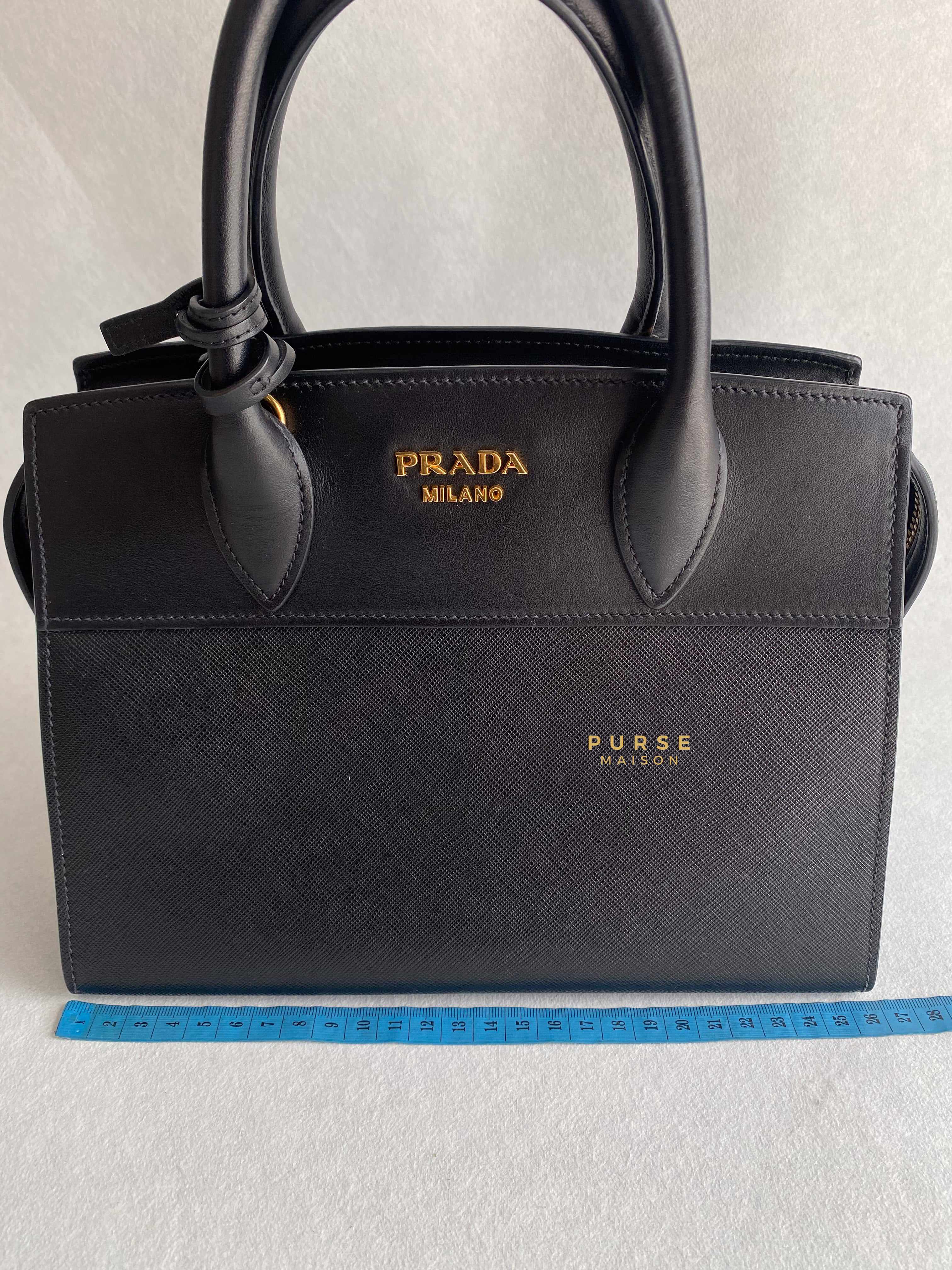 Prada 1BA045 Black Saffiano City Calfskin Bag | Purse Maison Luxury Bags Shop