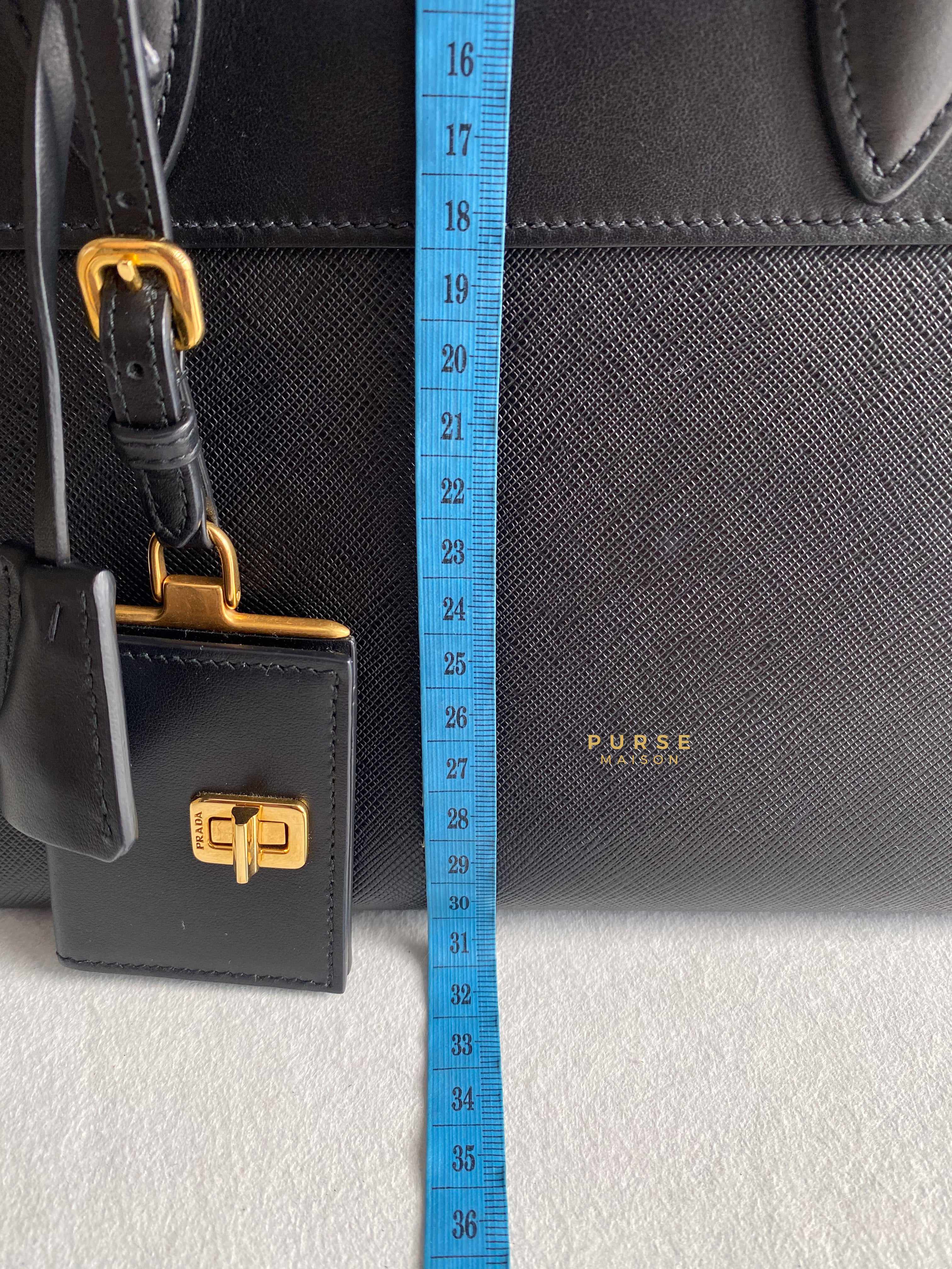 Prada 1BA045 Black Saffiano City Calfskin Bag | Purse Maison Luxury Bags Shop
