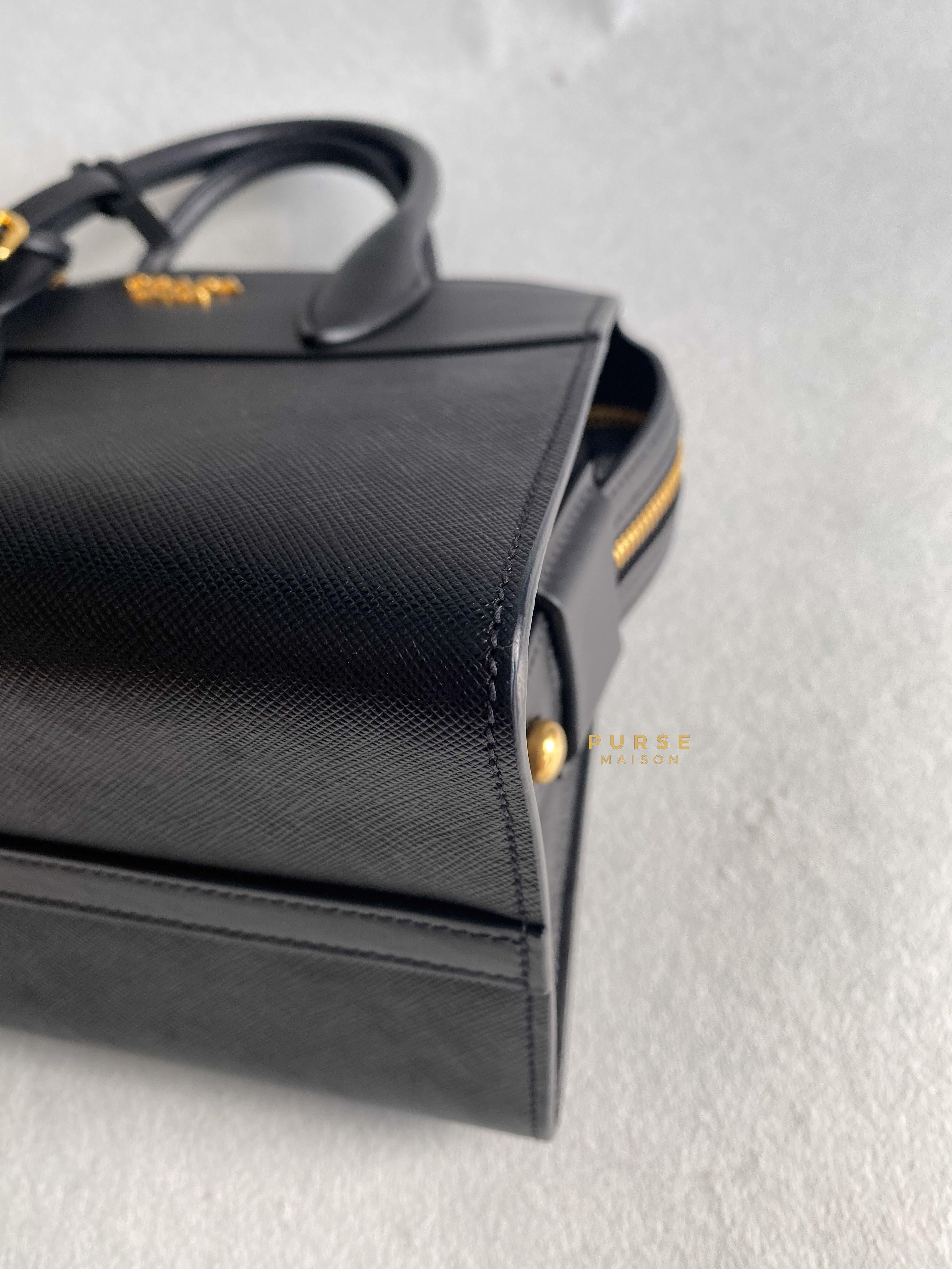 Prada 1BA045 Black Saffiano City Calfskin Bag | Purse Maison Luxury Bags Shop