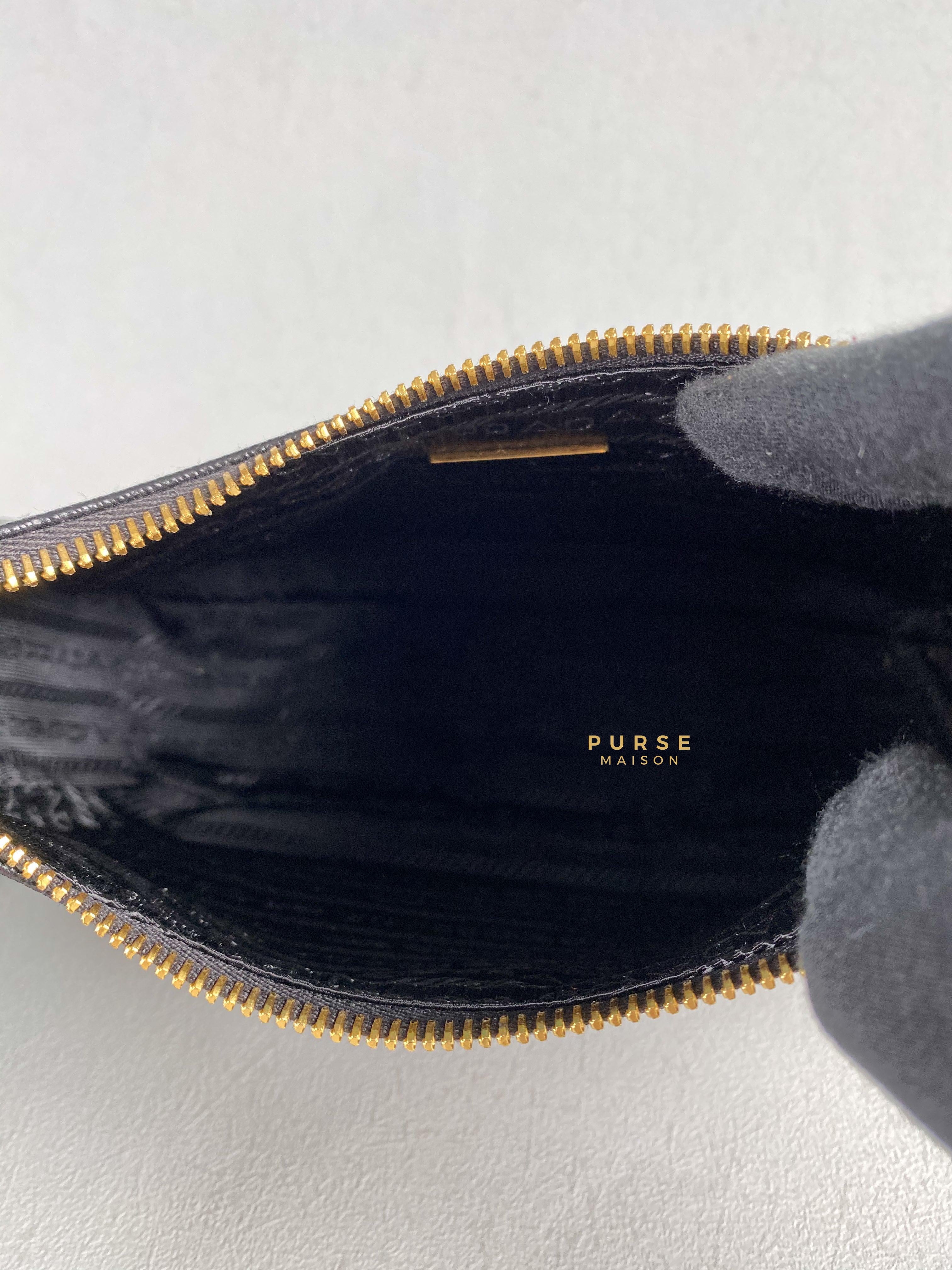 Prada Bandoliera Saffiano Lux Re-edition 2005 Black Shoulder Bag | Purse Maison Luxury Bags Shop