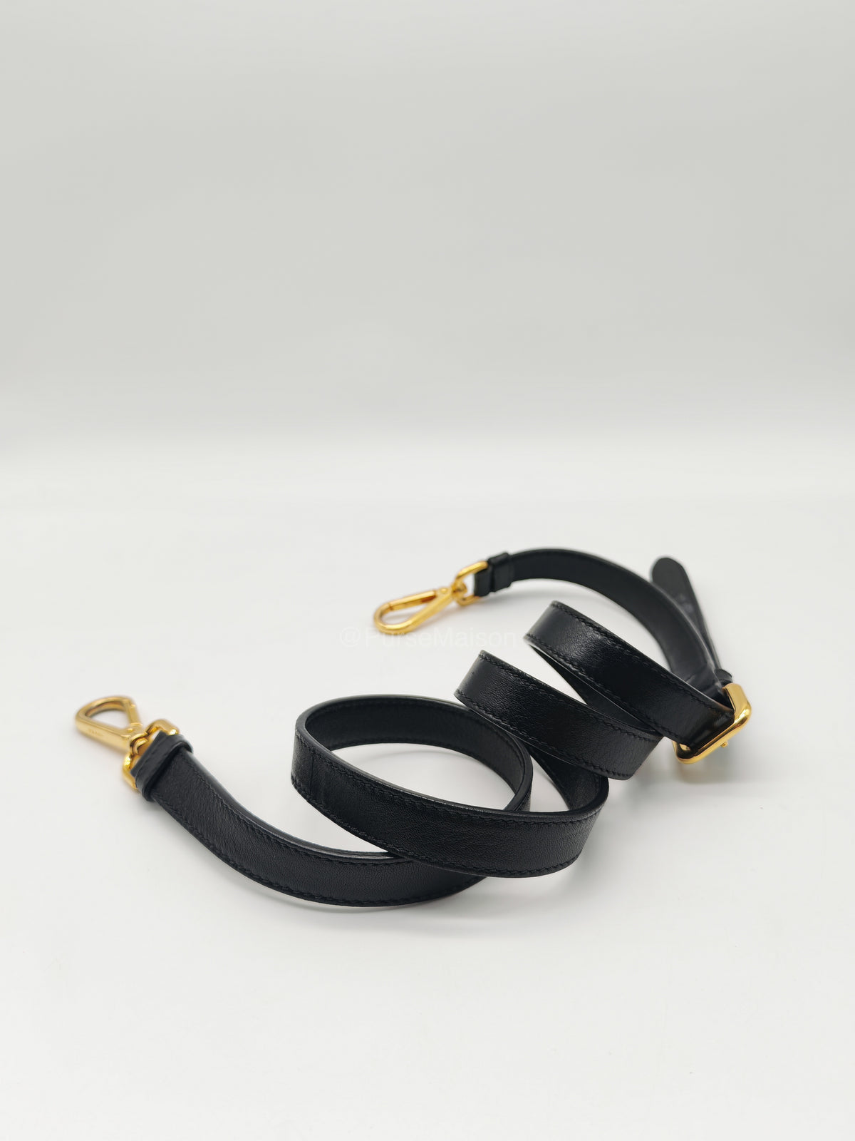 Prada Black Tessuto Nylon and Saffiano Leather Trim Small Crossbody Bag Gold Hardware | Purse Maison Luxury Bags Shop