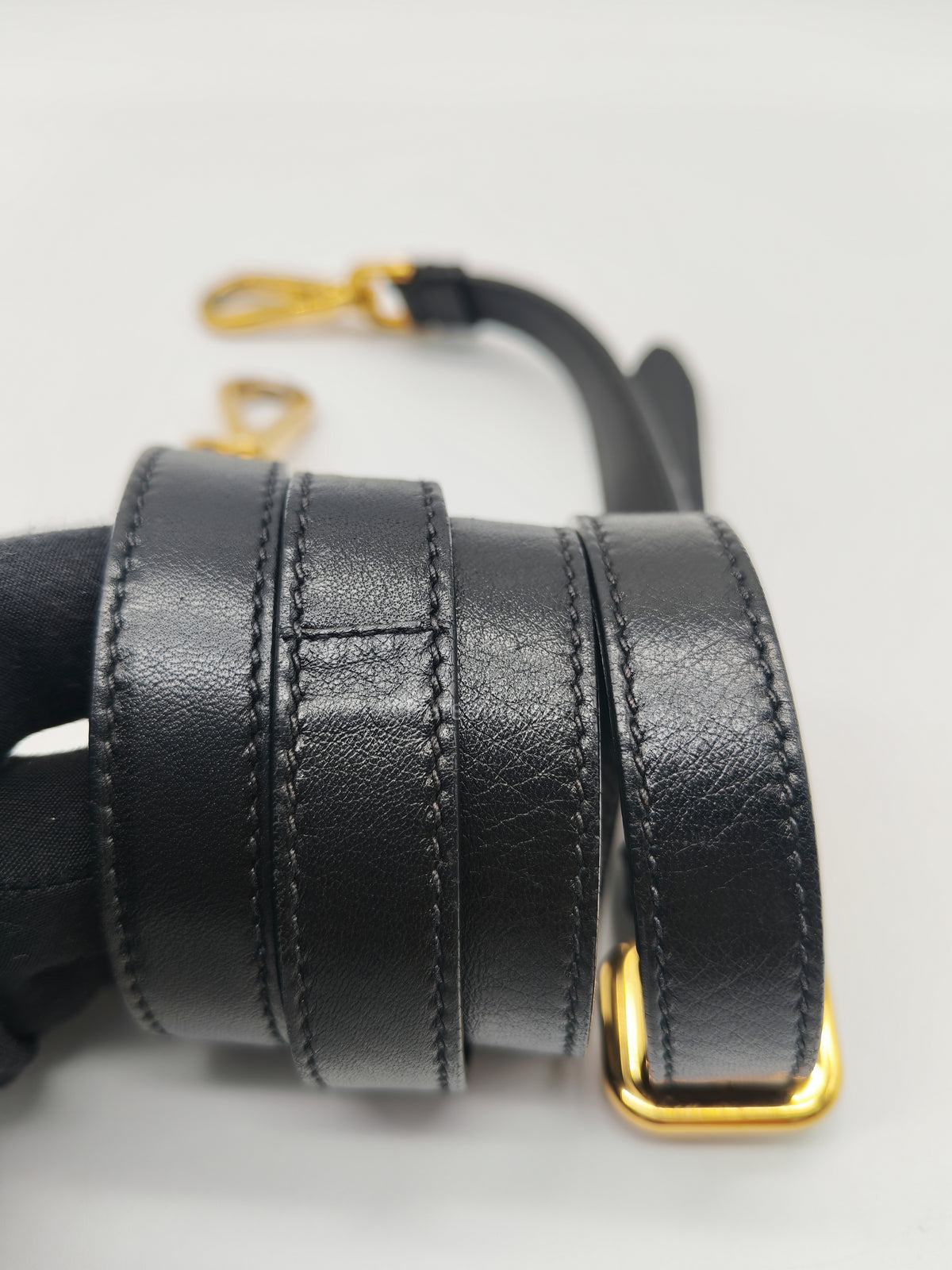 Prada Black Tessuto Nylon and Saffiano Leather Trim Small Crossbody Bag Gold Hardware | Purse Maison Luxury Bags Shop