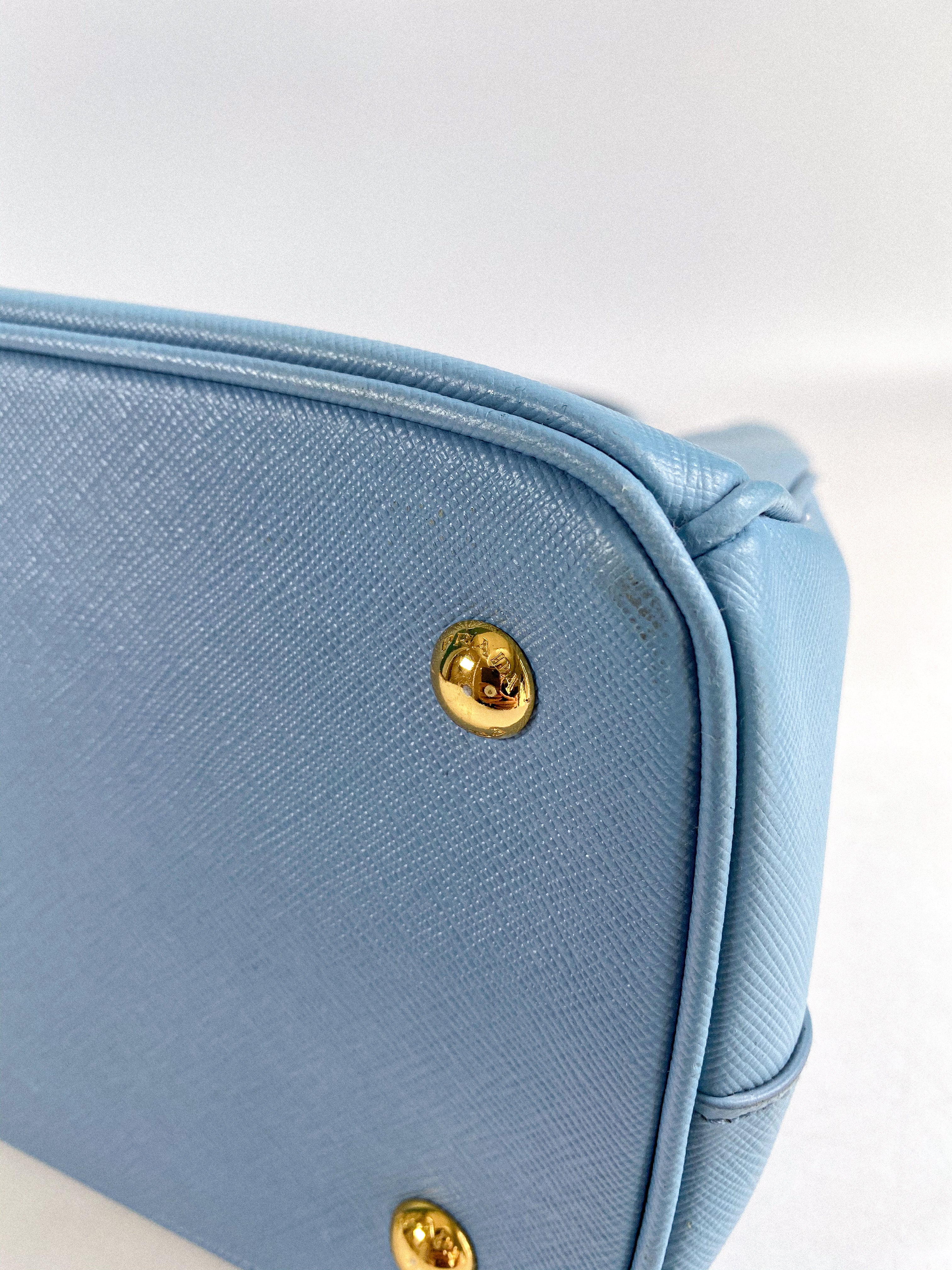 Prada Galleria 1BA874 Single Zip Medium Light Blue (Astrale) Saffiano Lux Bag