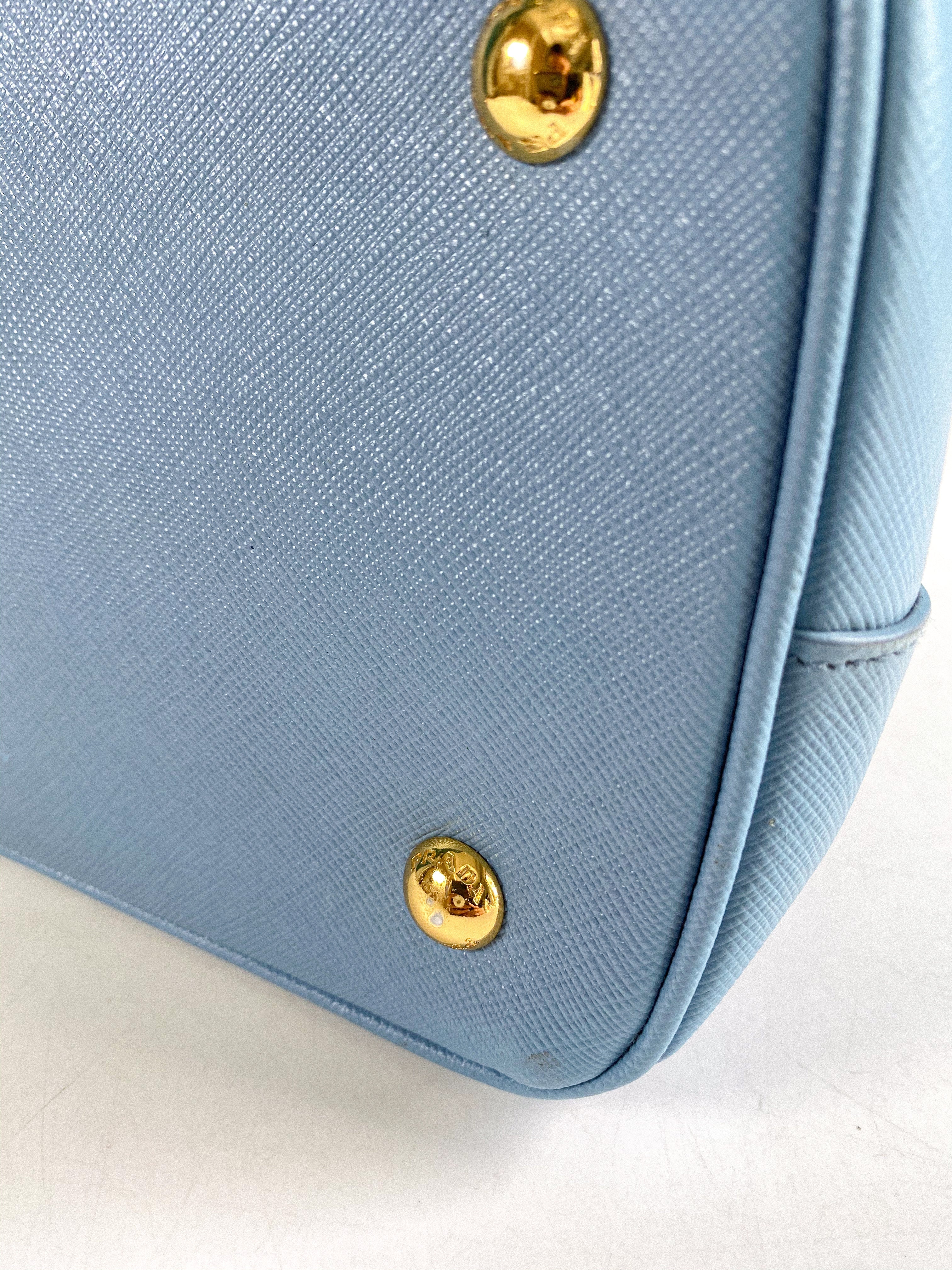 Prada Galleria 1BA874 Single Zip Medium Light Blue (Astrale) Saffiano Lux Bag