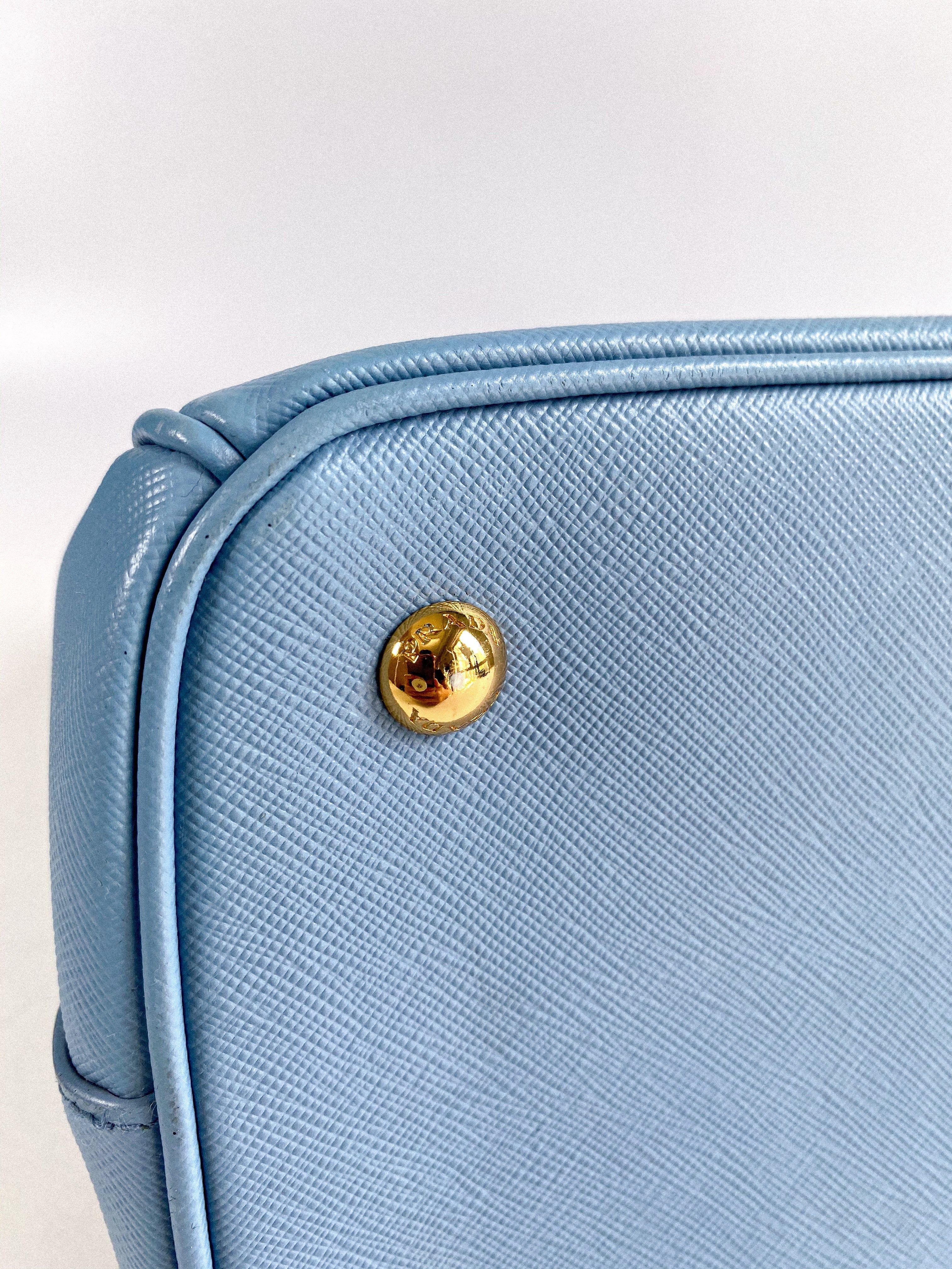 Prada Galleria 1BA874 Single Zip Medium Light Blue (Astrale) Saffiano Lux Bag