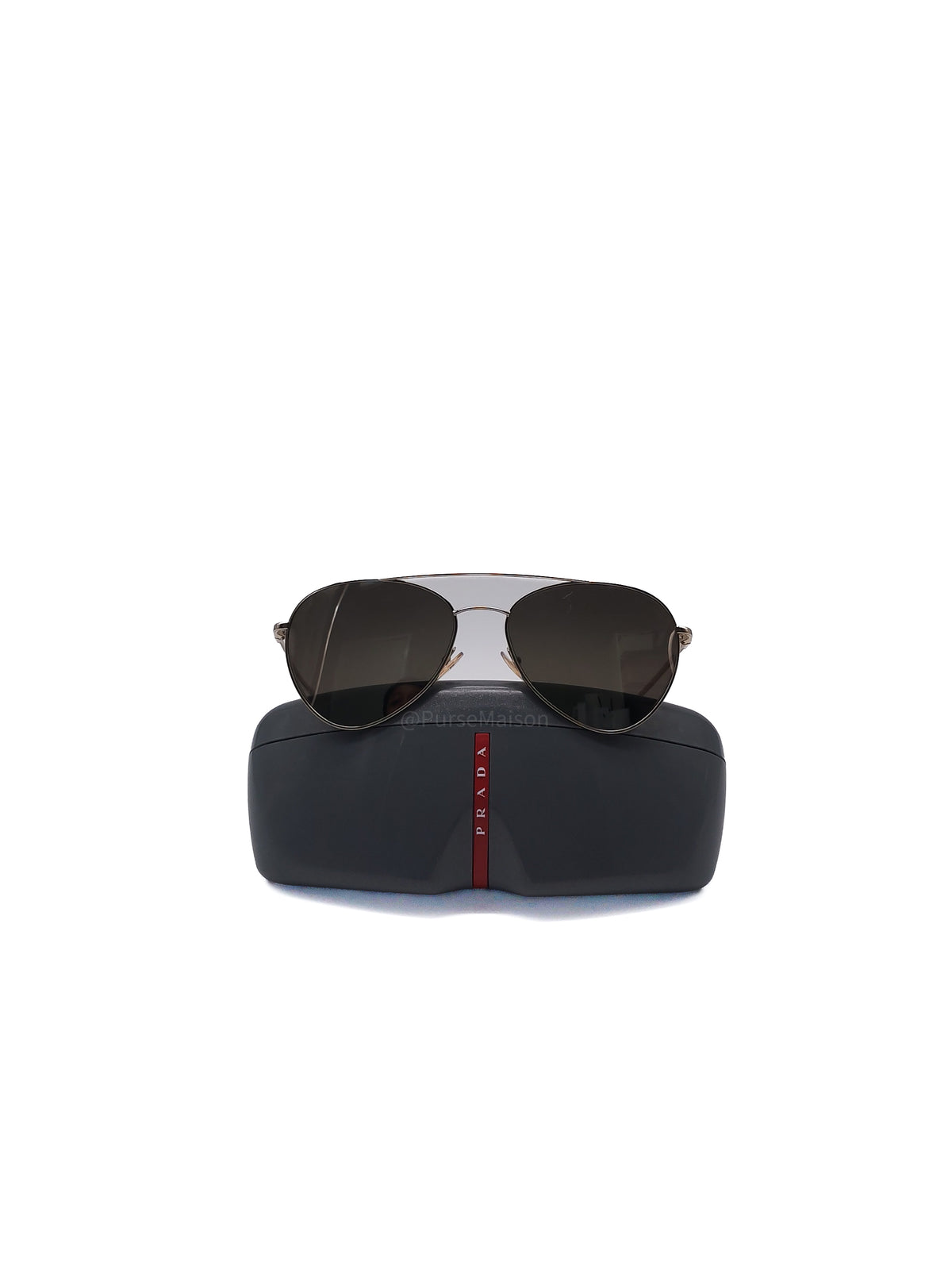 Prada Linea Rossa Men's Aviator Sunglasses | Purse Maison Luxury Bags Shop