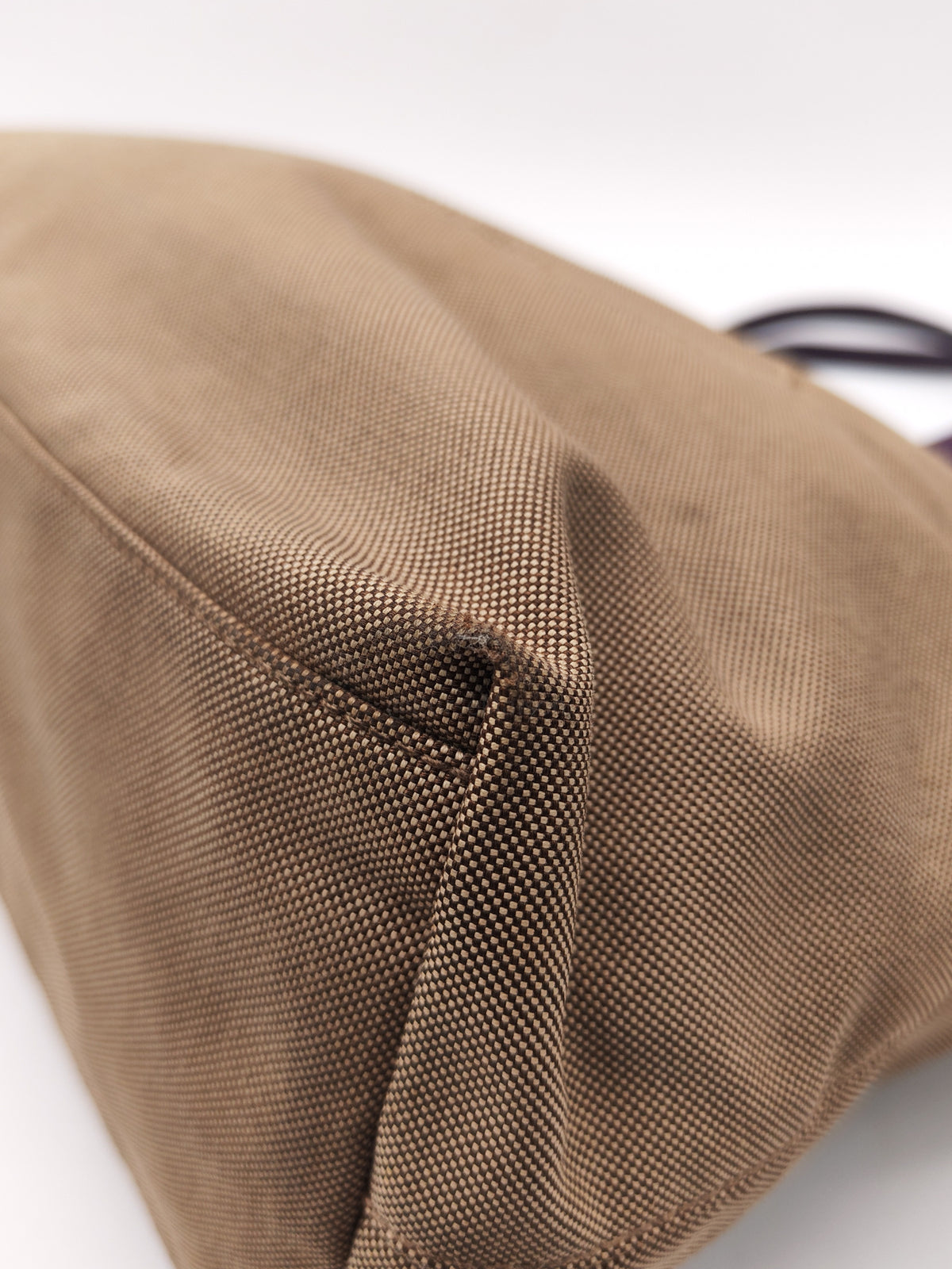 Prada Logo Jacquard Canvas in Brown Tote Bag | Purse Maison Luxury Bags Shop