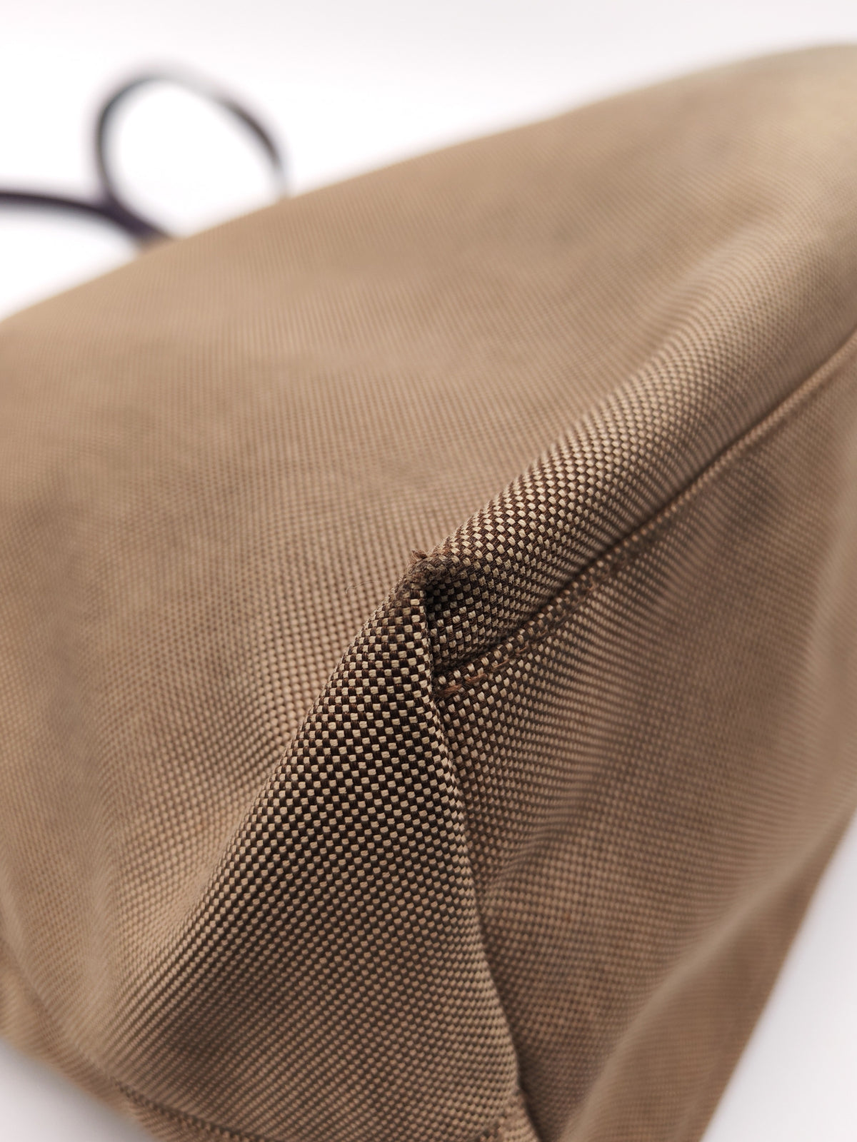Prada Logo Jacquard Canvas in Brown Tote Bag | Purse Maison Luxury Bags Shop