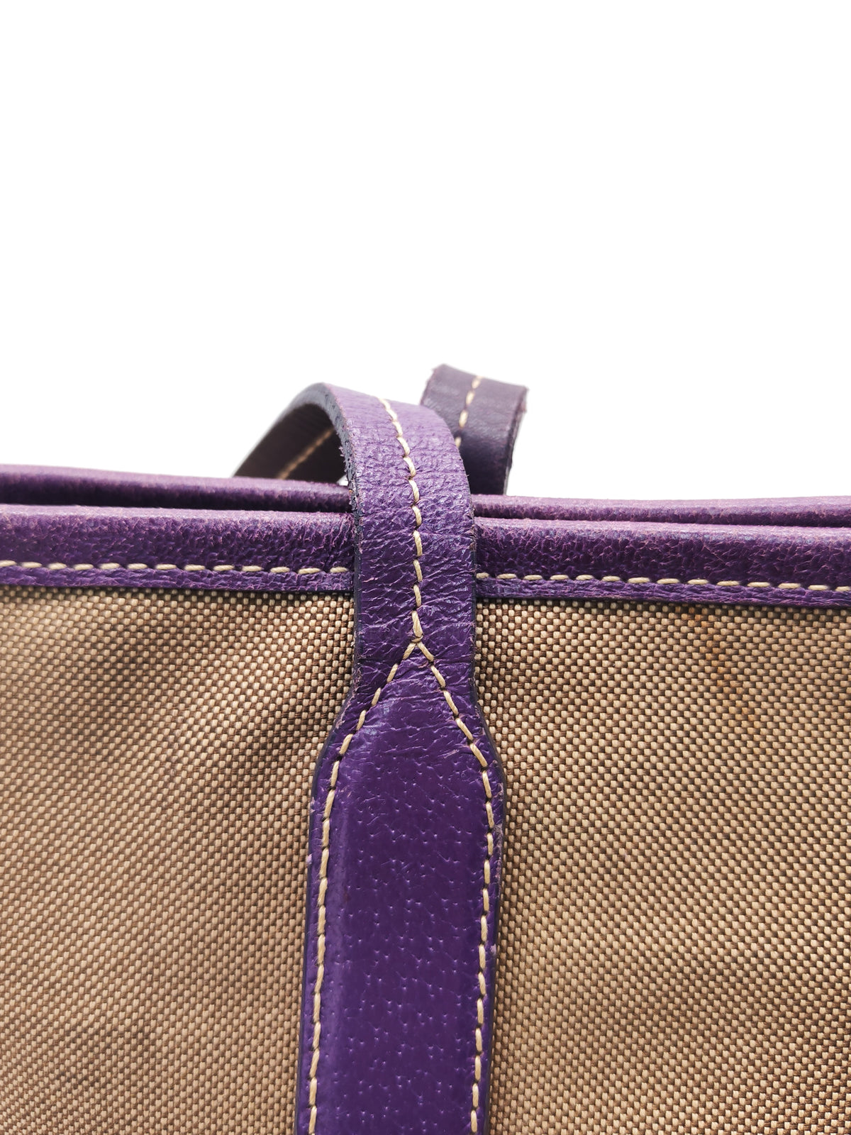 Prada Logo Jacquard Canvas in Brown Tote Bag | Purse Maison Luxury Bags Shop