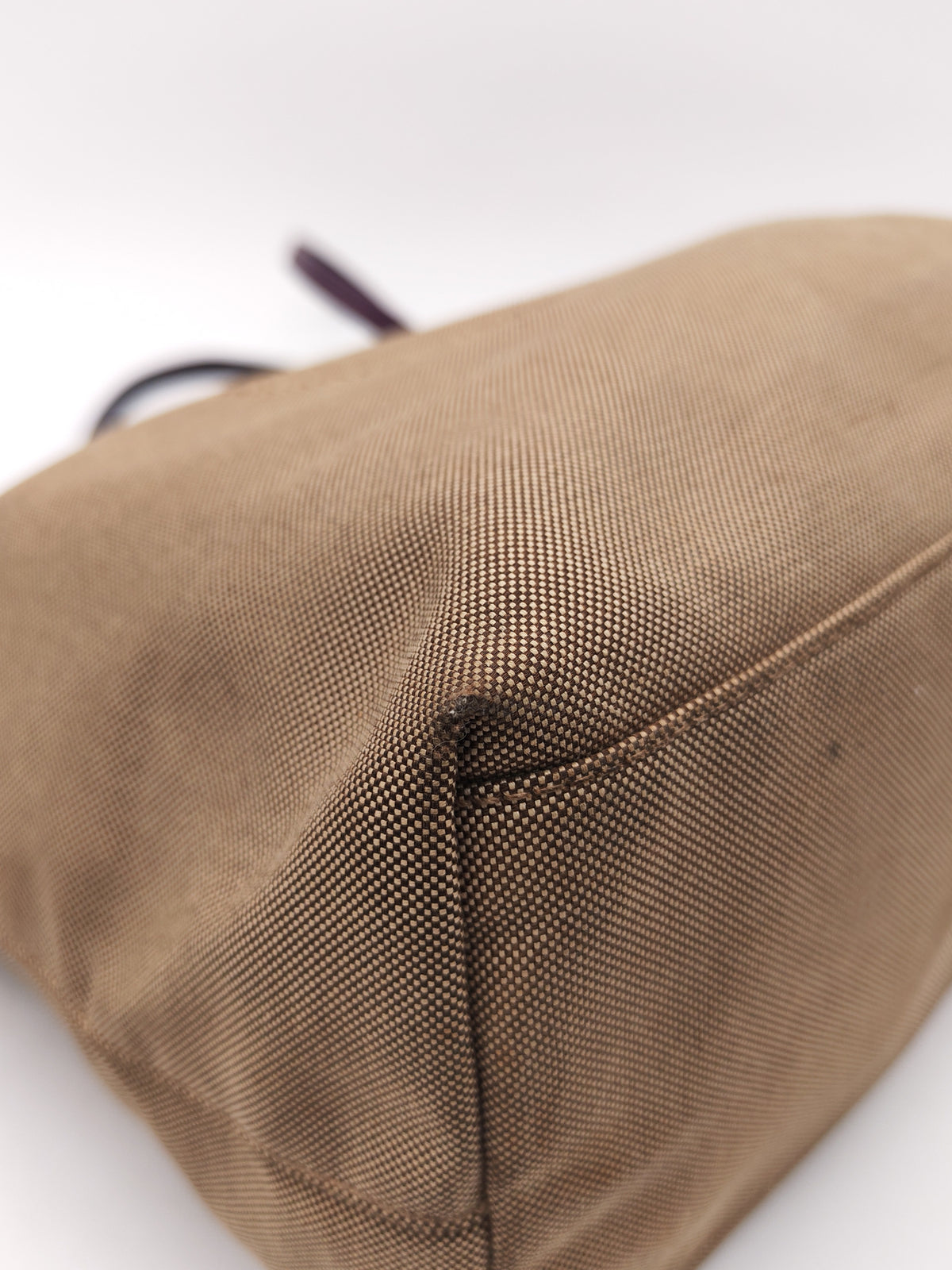 Prada Logo Jacquard Canvas in Brown Tote Bag | Purse Maison Luxury Bags Shop
