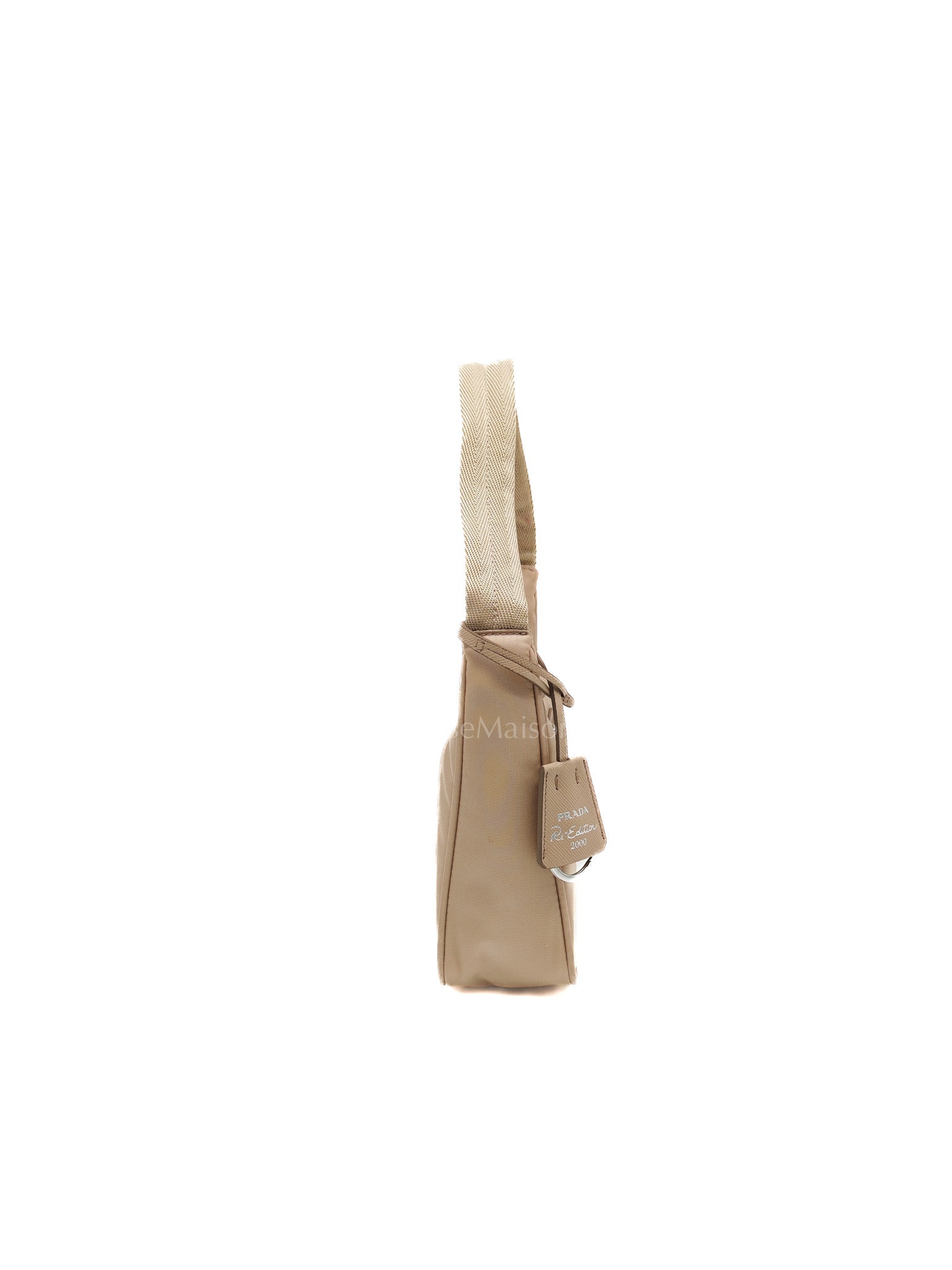 Re-Edition 2000 Mini Bag in Beige Tessuto Nylon Canvas | Purse Maison Luxury Bags Shop