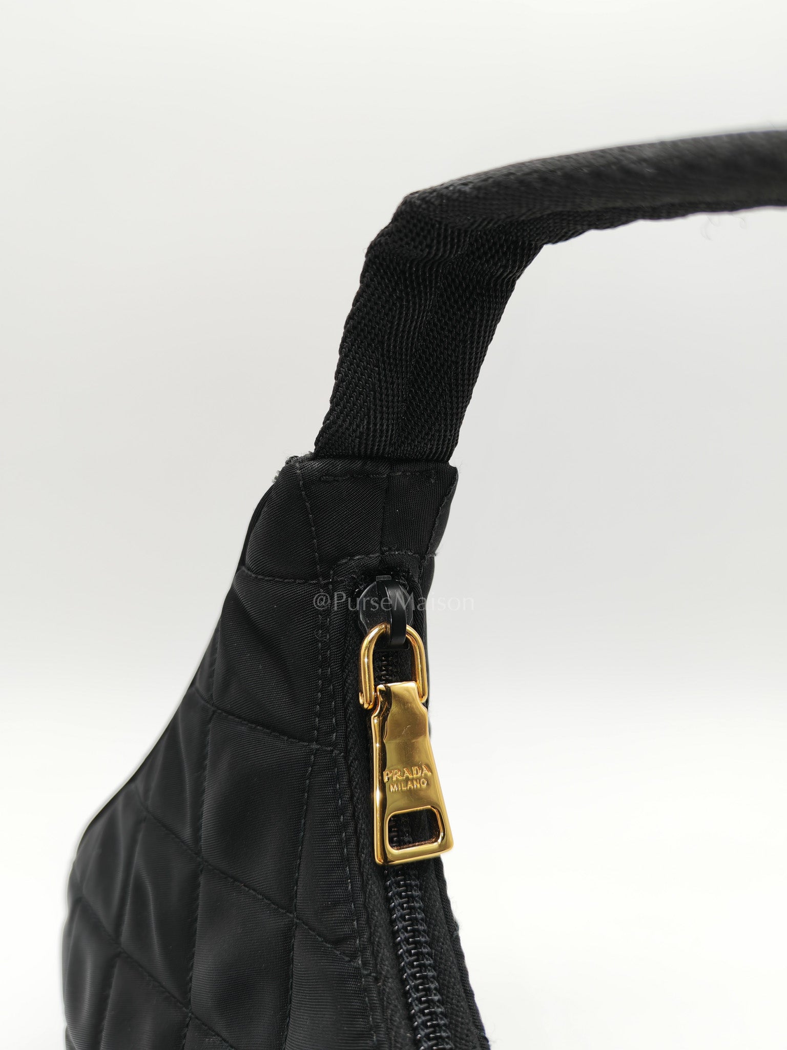 Prada Re-edition in Black Tessuto Nylon Quilted Canvas | Purse Maison Luxury Bags Shop