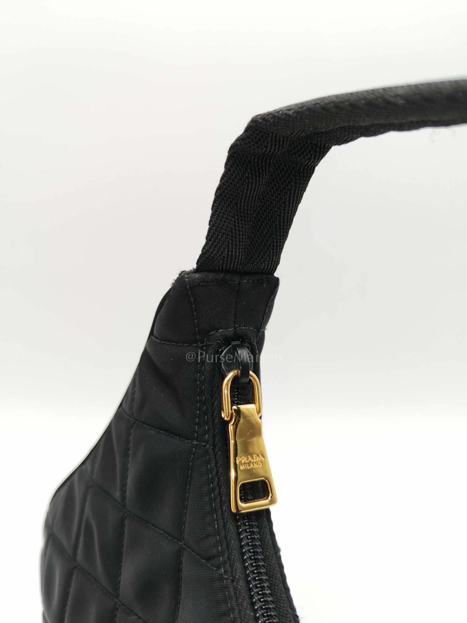 Prada Re-edition in Black Tessuto Nylon Quilted Canvas | Purse Maison Luxury Bags Shop