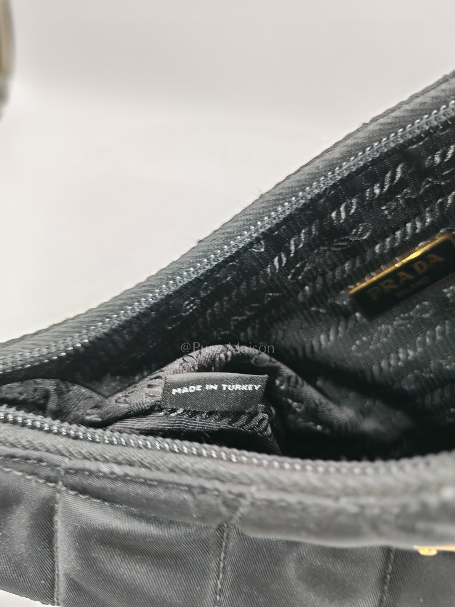 Prada Re-edition in Black Tessuto Nylon Quilted Canvas | Purse Maison Luxury Bags Shop