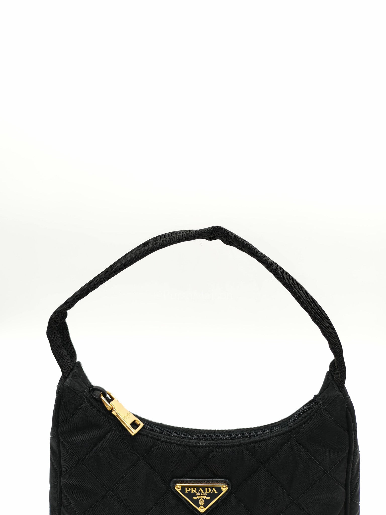 Prada Re-edition in Black Tessuto Nylon Quilted Canvas | Purse Maison Luxury Bags Shop