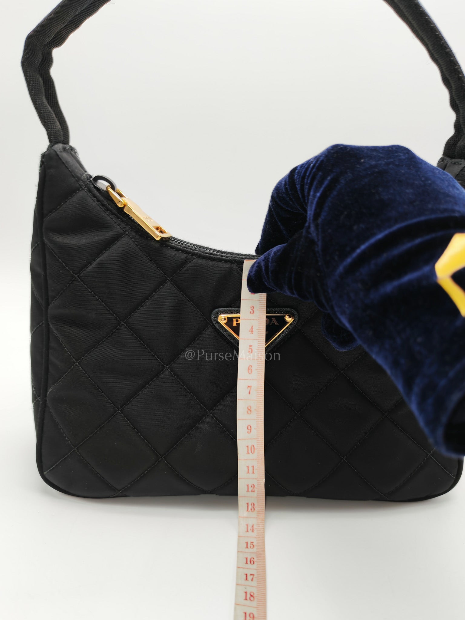 Prada Re-edition in Black Tessuto Nylon Quilted Canvas | Purse Maison Luxury Bags Shop