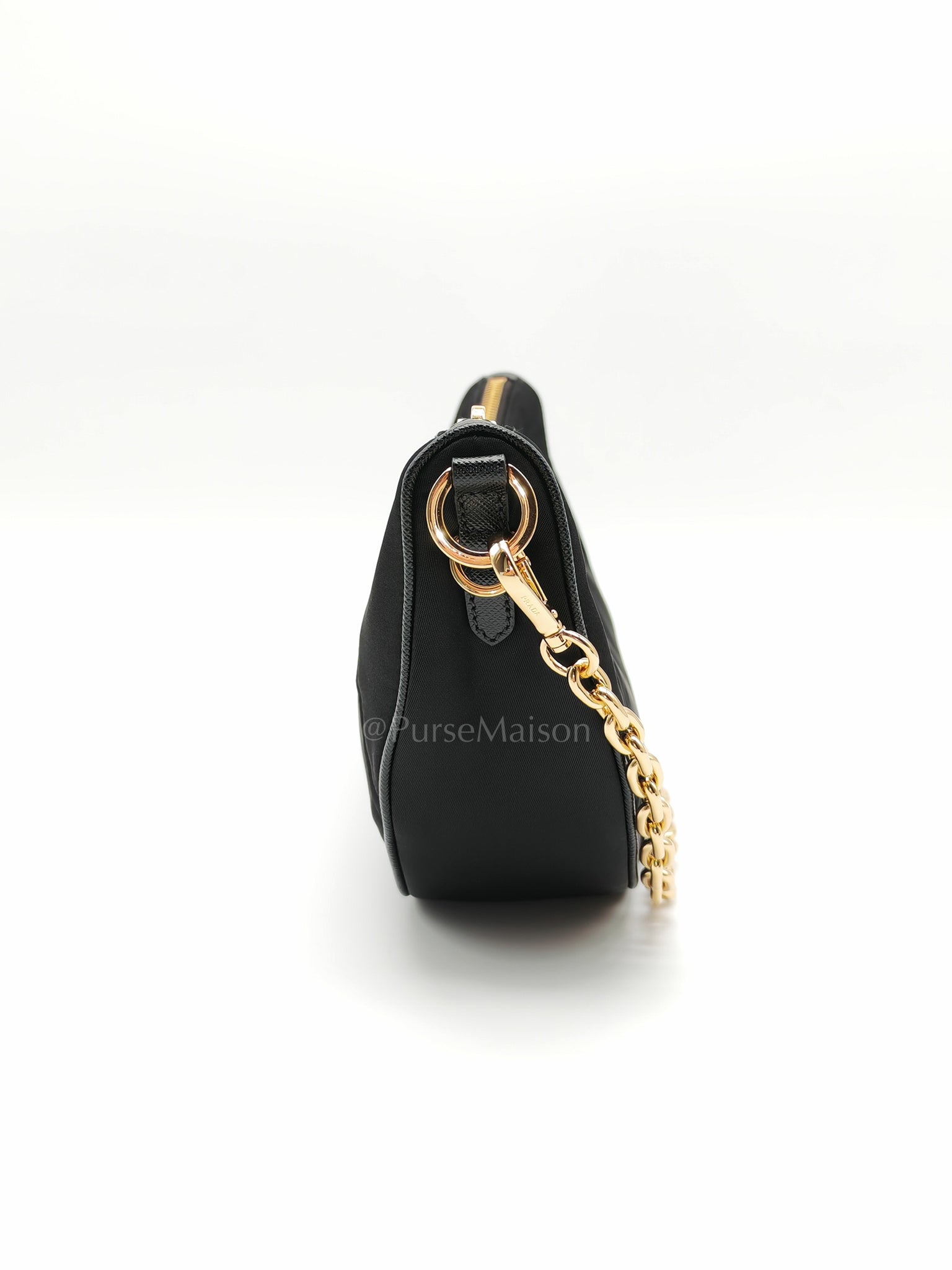 Re-Nylon Demi Lune Bandoliera Crossbody Bag | Purse Maison Luxury Bags Shop