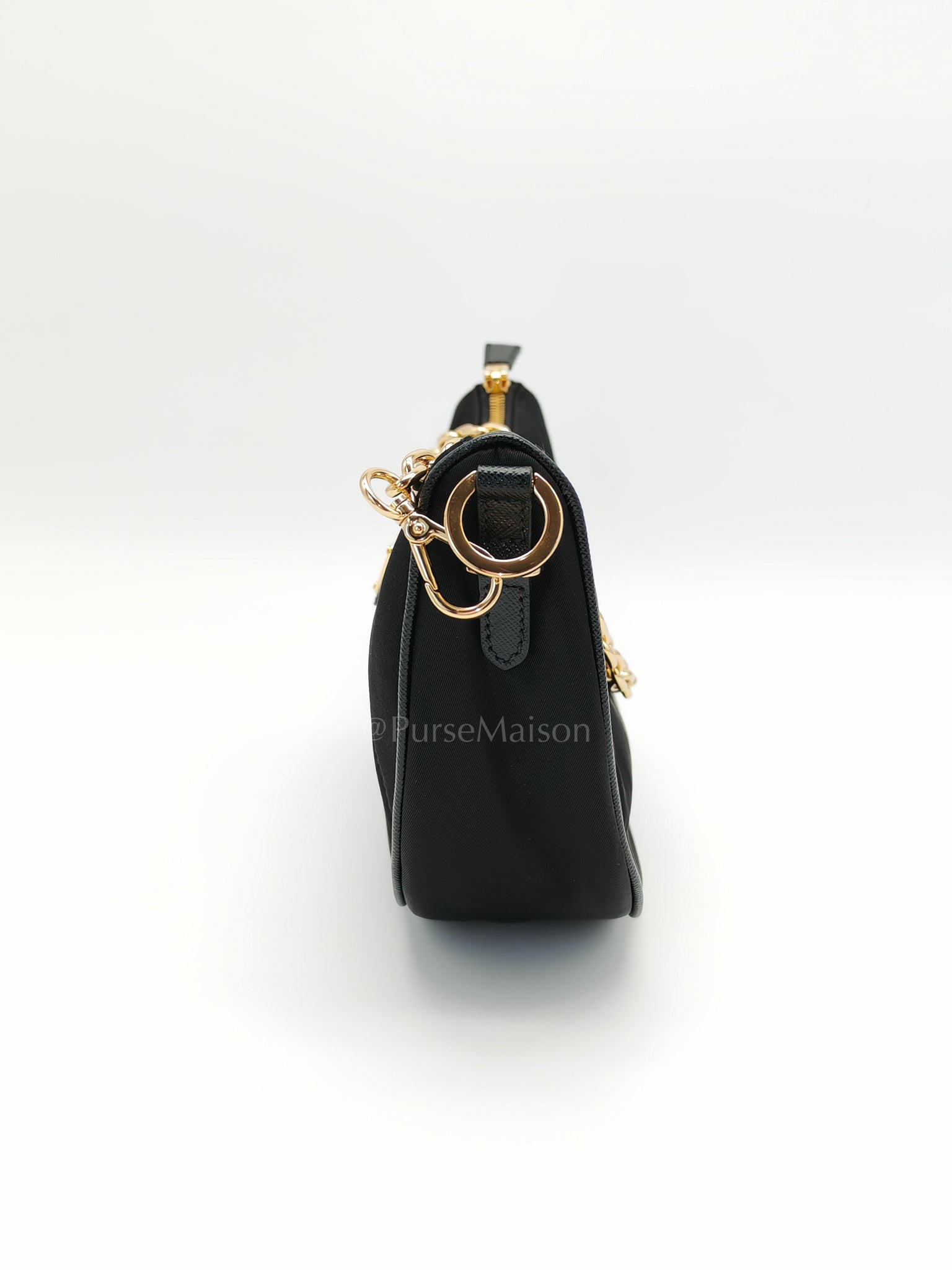 Re-Nylon Demi Lune Bandoliera Crossbody Bag | Purse Maison Luxury Bags Shop