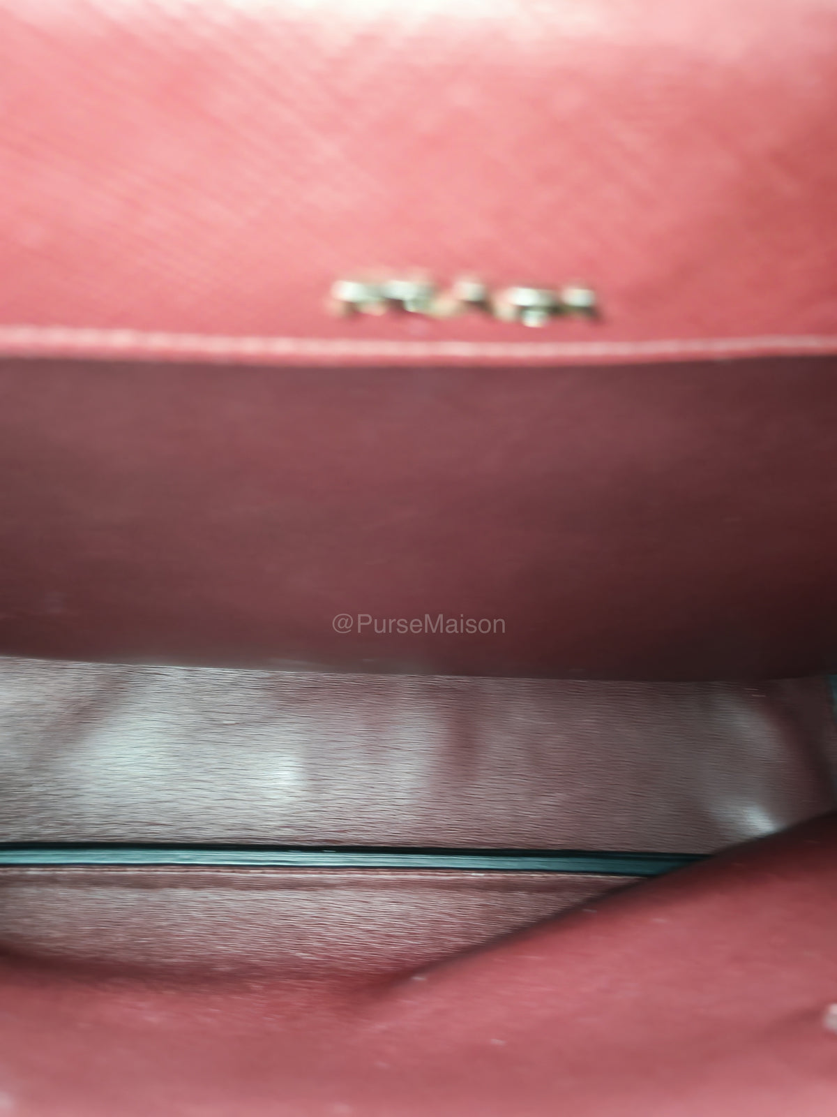Prada Saffiano Cuir Double Bag in Burgundy Saffiano Leather and Silver Hardware | Purse Maison Luxury Bags Shop