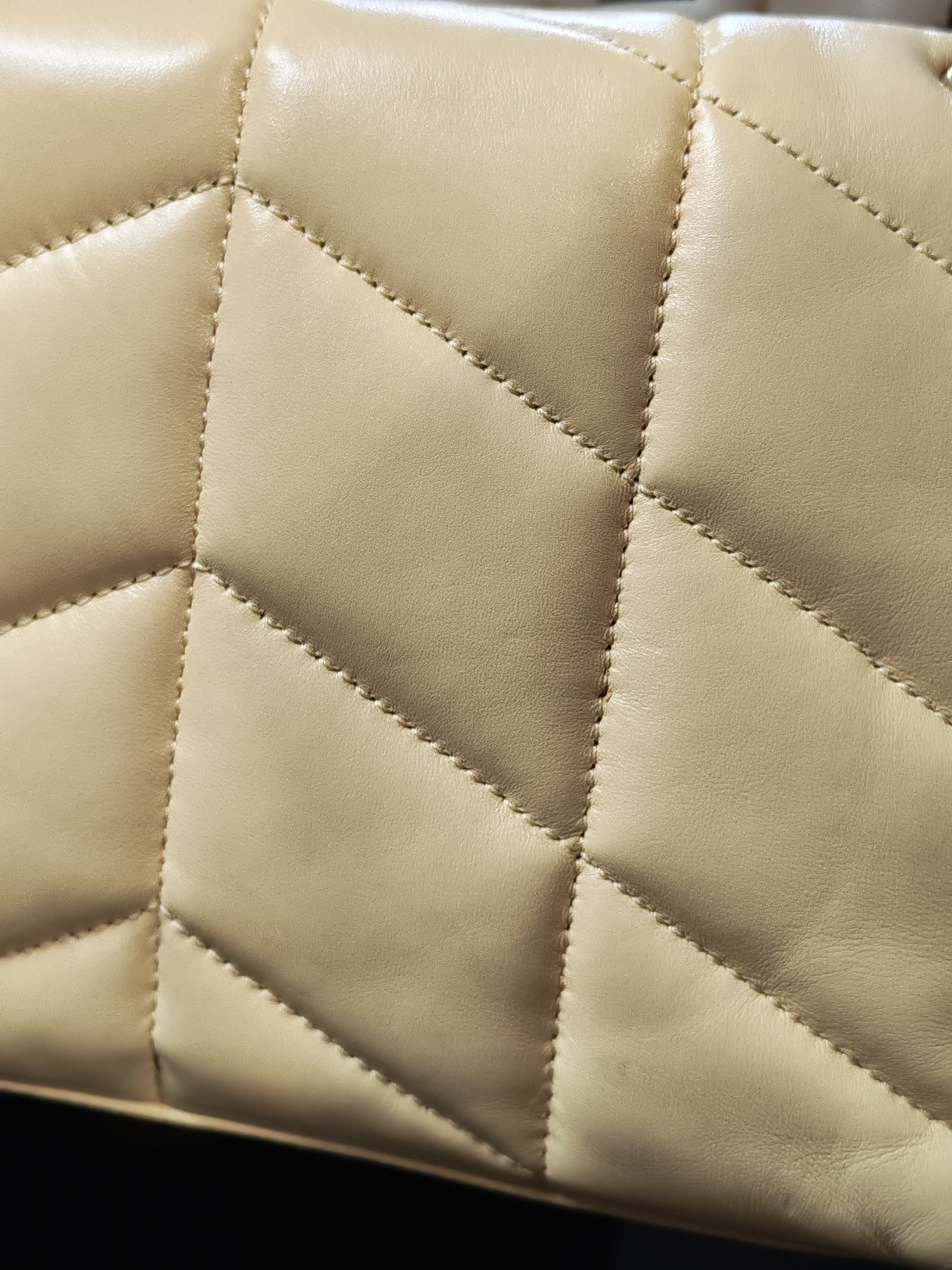 Puffer Mini Bag in Light Yellow Lambskin Leather and Gold Hardware | Purse Maison Luxury Bags Shop