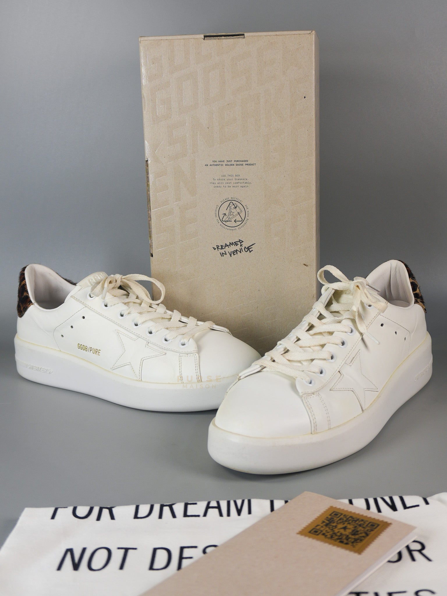 Pure Star Calfskin Hair Chunky Sneakers in Size 41 EU (26 cm) | Purse Maison Luxury Bags Shop