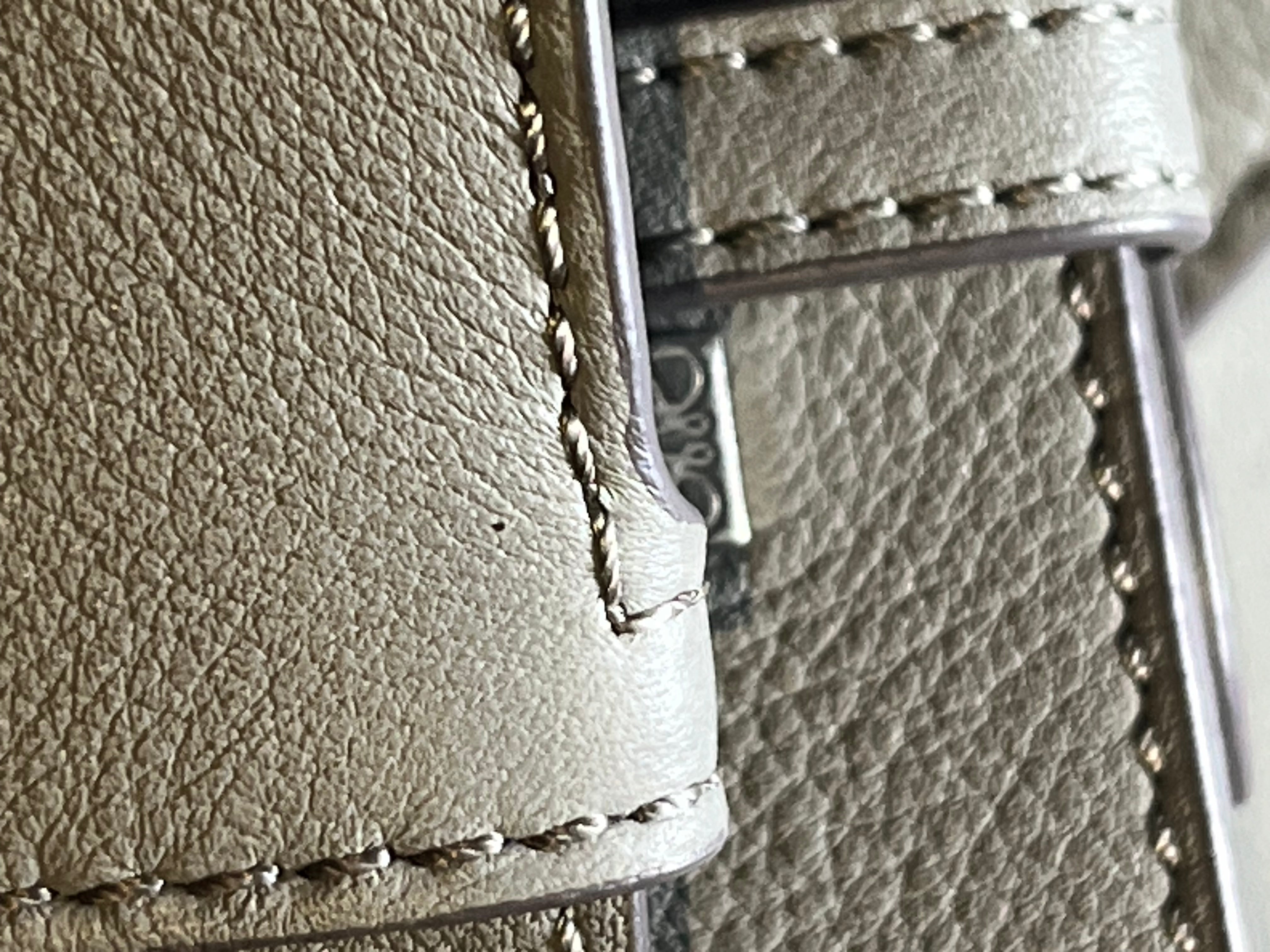 Puzzle Edge Bum Bag Small in Asphalt Gray Calfskin Leather | Purse Maison Luxury Bags Shop