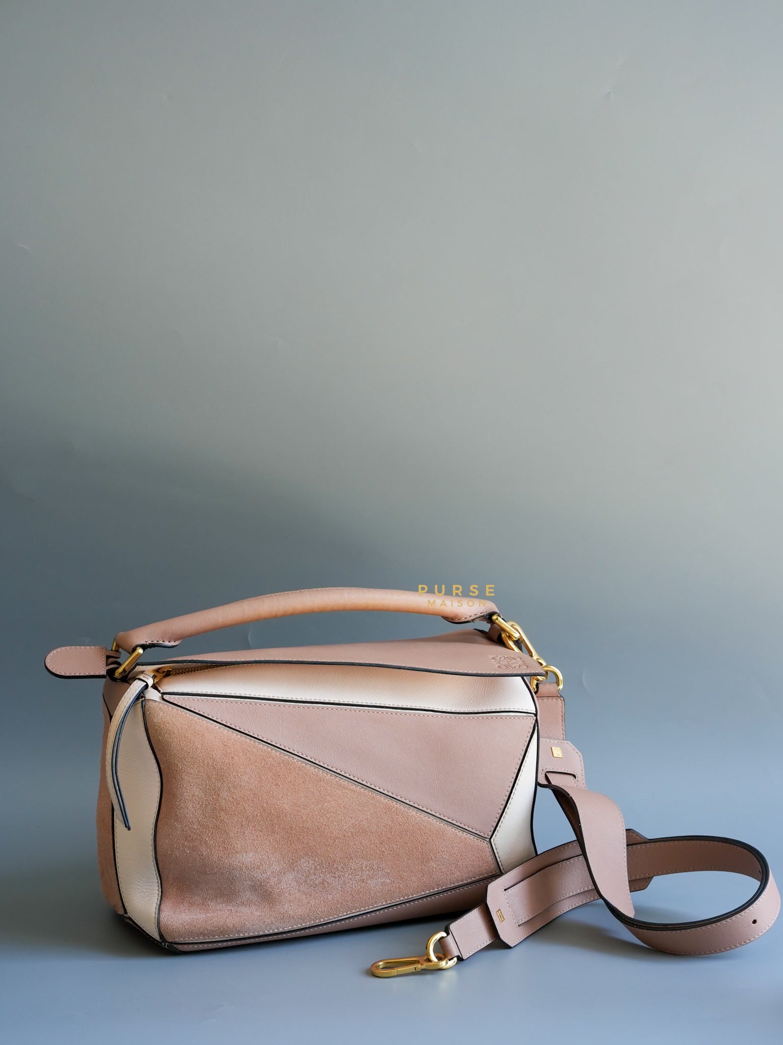Puzzle Medium Bag Tricolor Soft Calfskin Leather Bag | Purse Maison Luxury Bags Shop