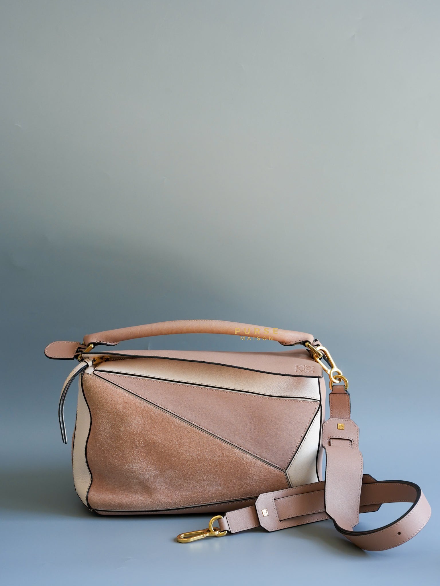 Puzzle Medium Bag Tricolor Soft Calfskin Leather Bag | Purse Maison Luxury Bags Shop