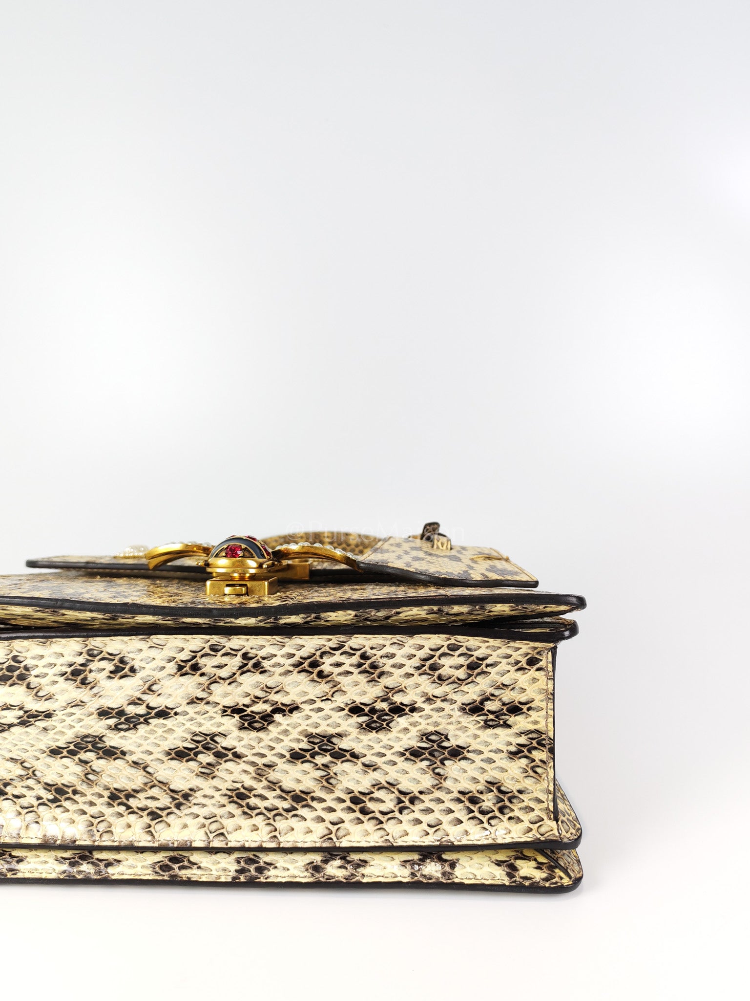 Python Queen Margaret “Loved” Top Handle Bag | Purse Maison Luxury Bags Shop