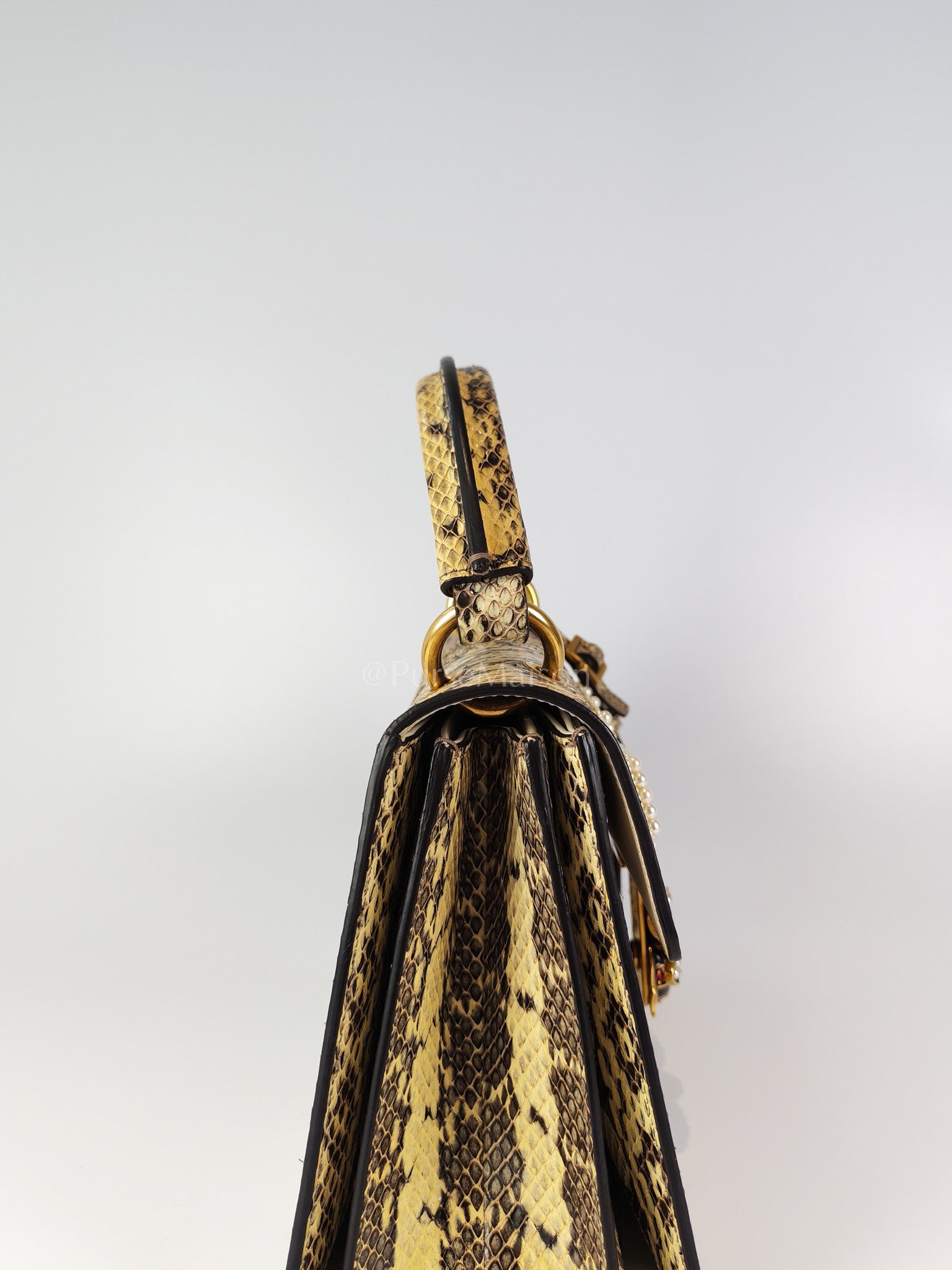 Python Queen Margaret “Loved” Top Handle Bag | Purse Maison Luxury Bags Shop