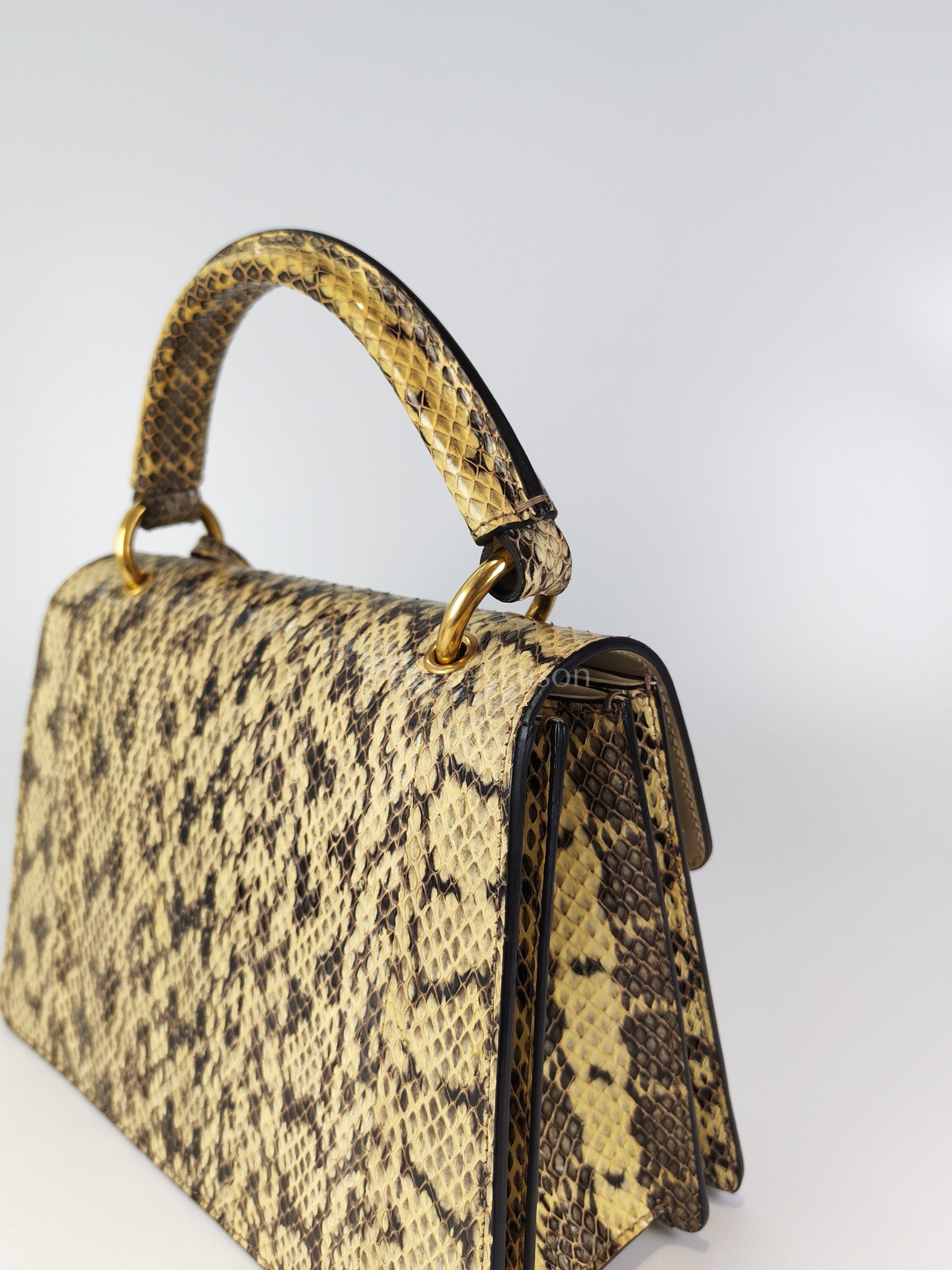 Python Queen Margaret “Loved” Top Handle Bag | Purse Maison Luxury Bags Shop