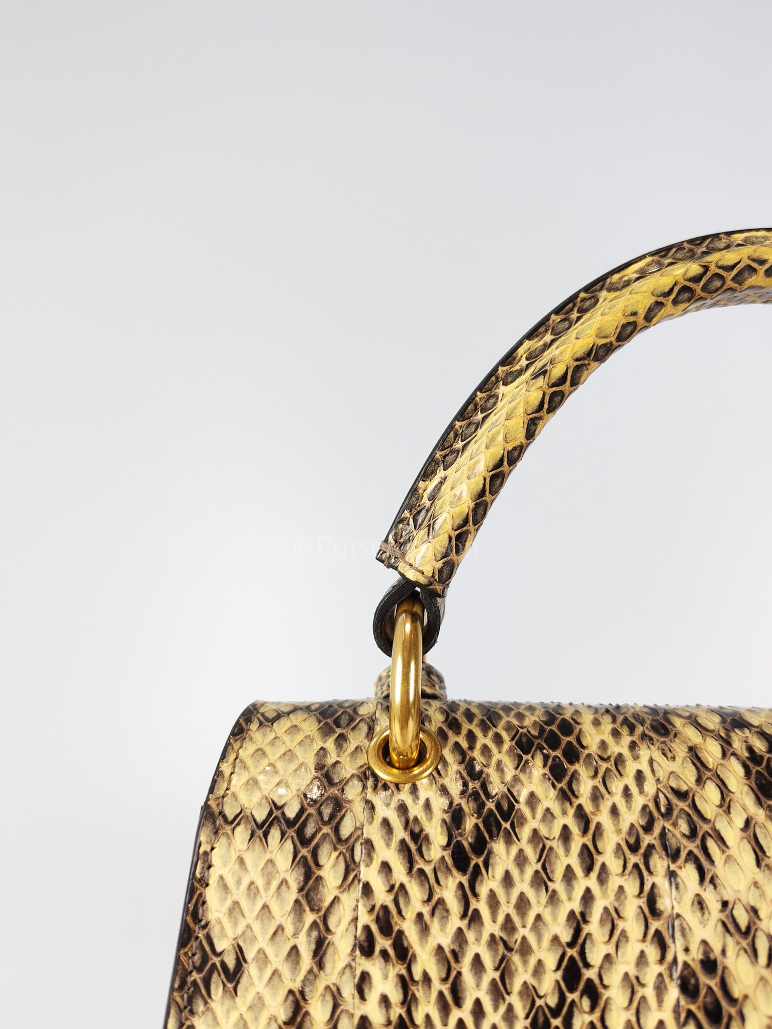 Python Queen Margaret “Loved” Top Handle Bag | Purse Maison Luxury Bags Shop