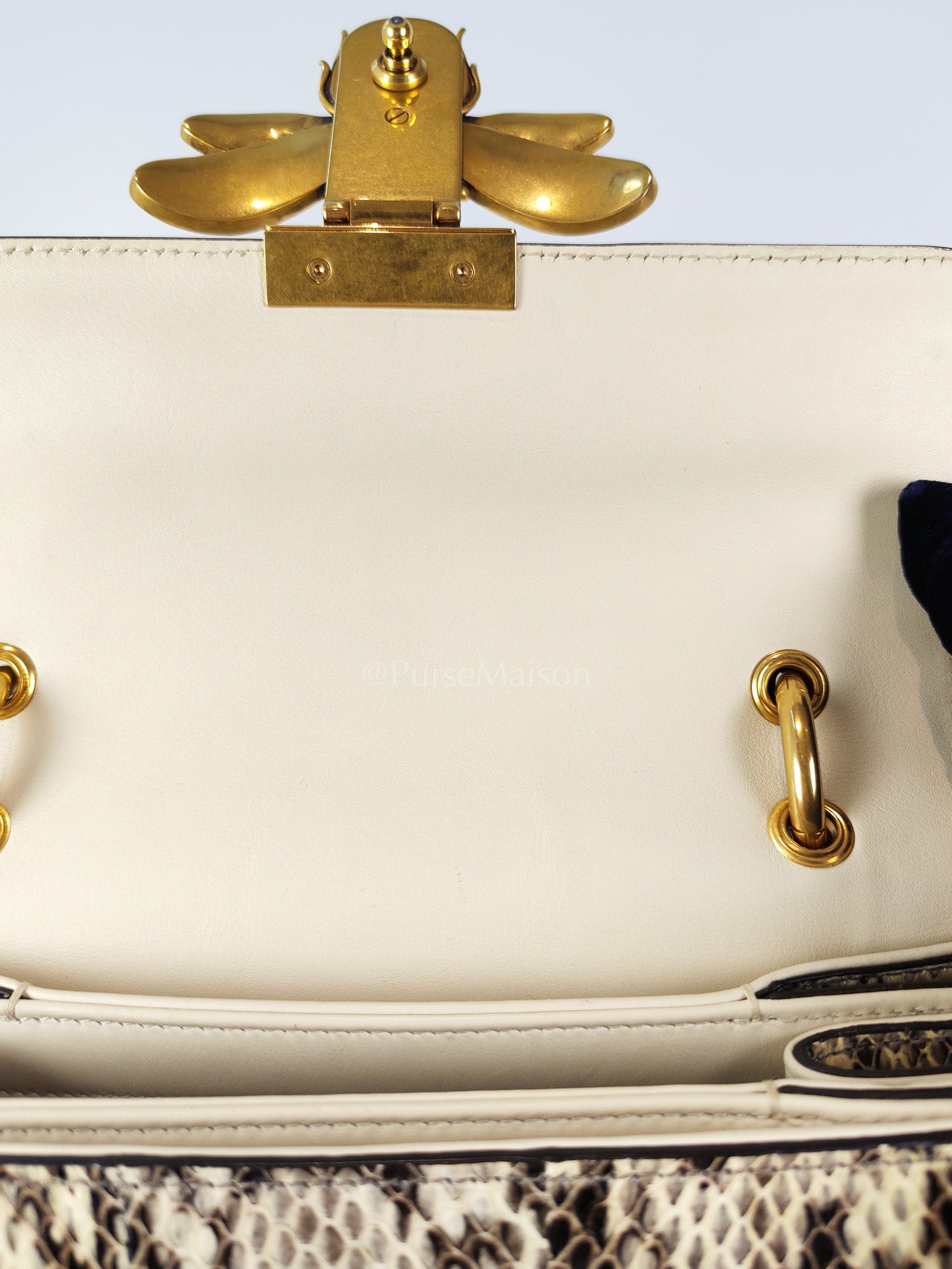 Python Queen Margaret “Loved” Top Handle Bag | Purse Maison Luxury Bags Shop