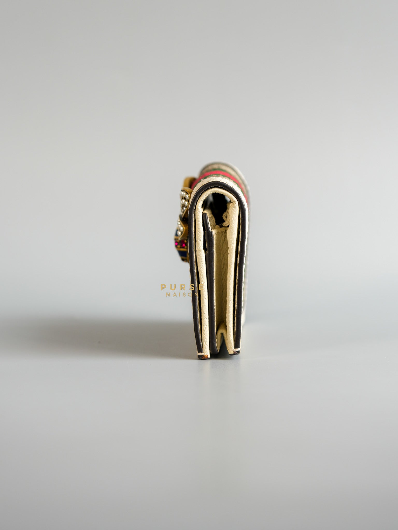 Queen Margaret Monogram Web Canvas Wallet | Purse Maison Luxury Bags Shop