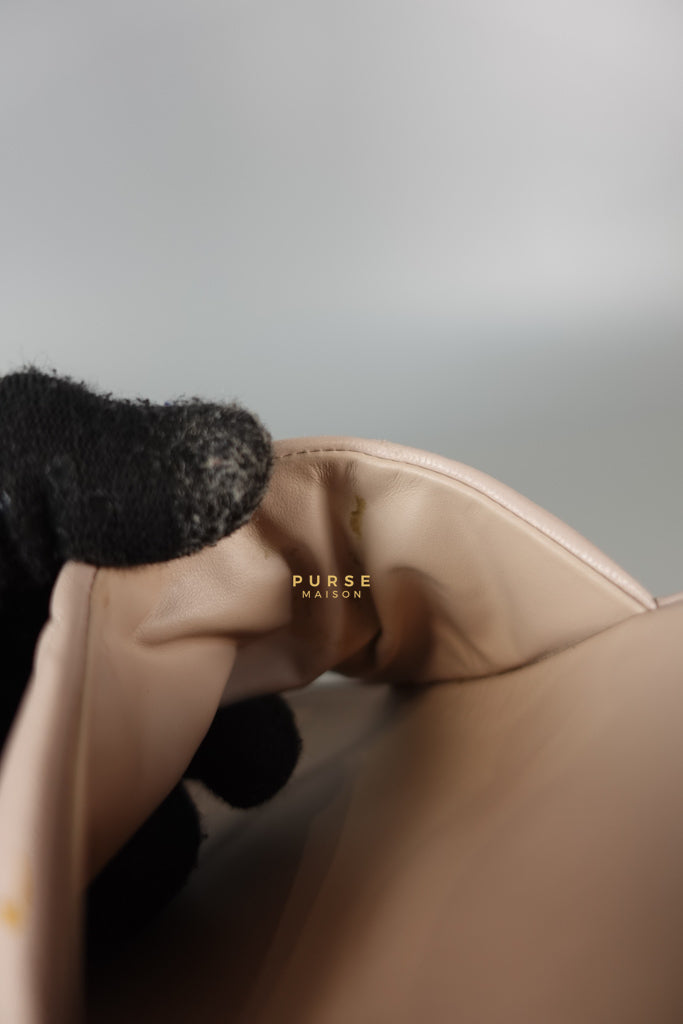 Quilted Nappa Leather Women's Slides in Beige Size 39 Eu (24.5 cm) | Purse Maison Luxury Bags Shop