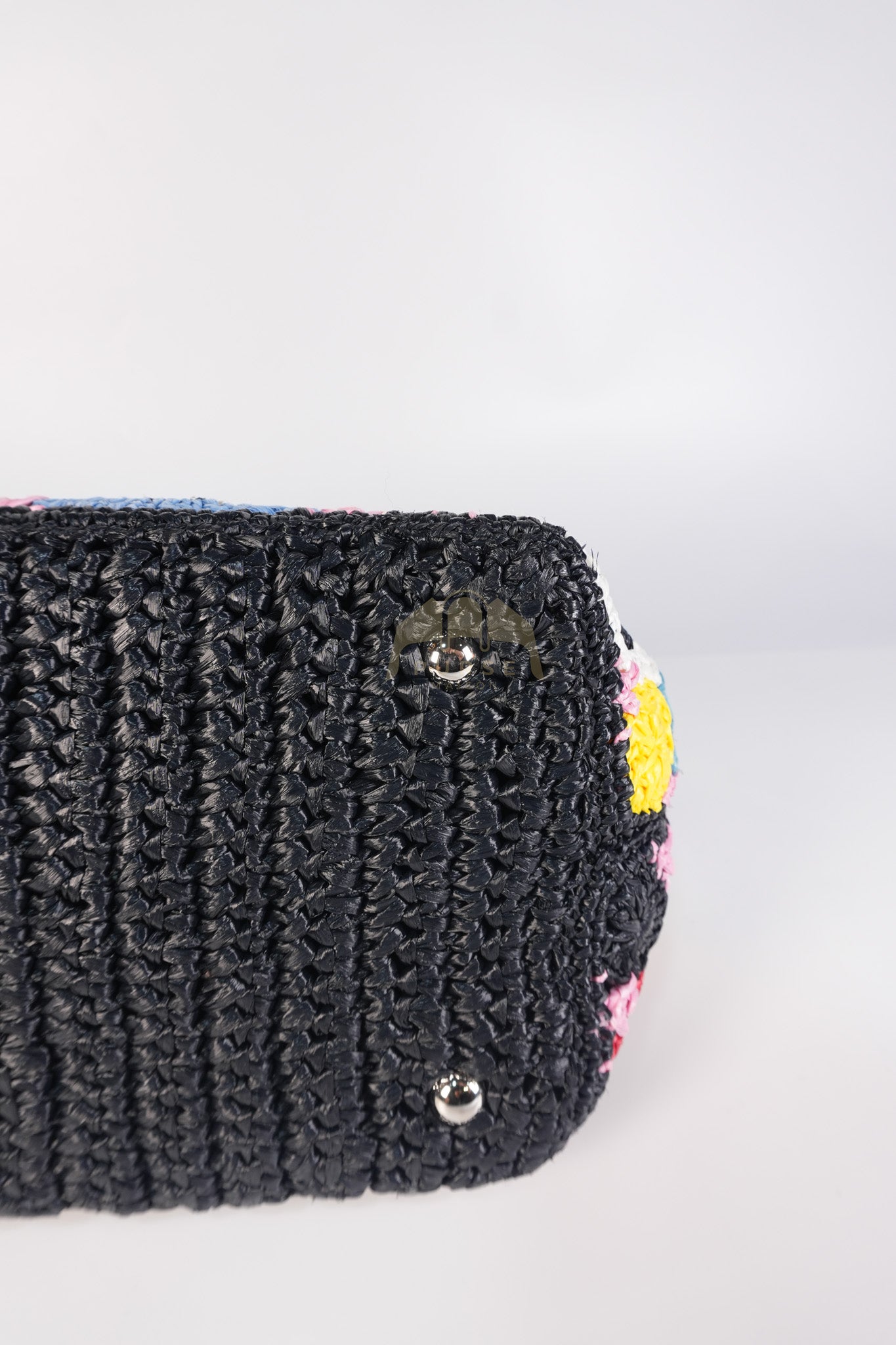 Raffia Circle Multicolour Tote Bag | Purse Maison Luxury Bags Shop