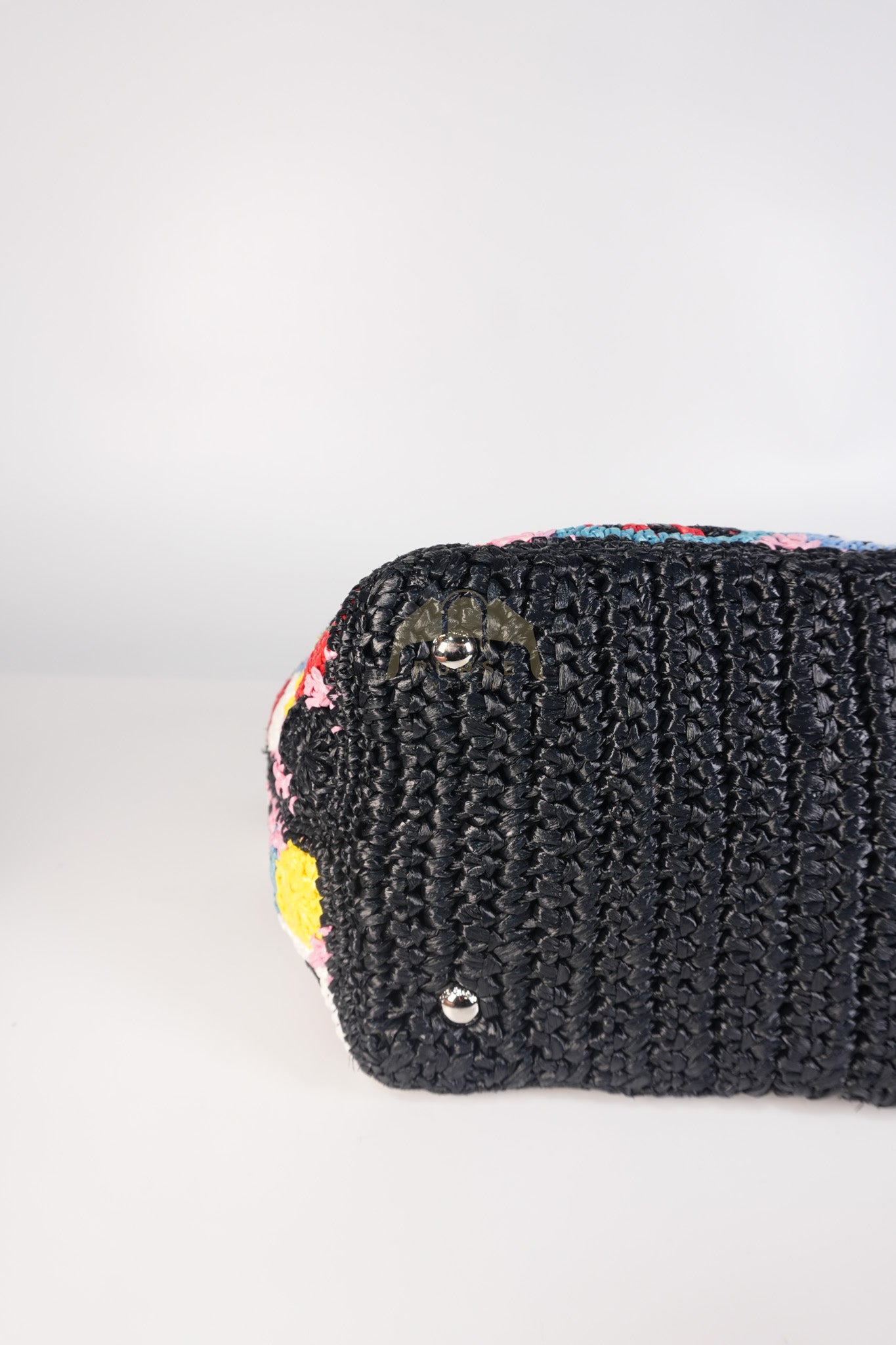 Raffia Circle Multicolour Tote Bag | Purse Maison Luxury Bags Shop