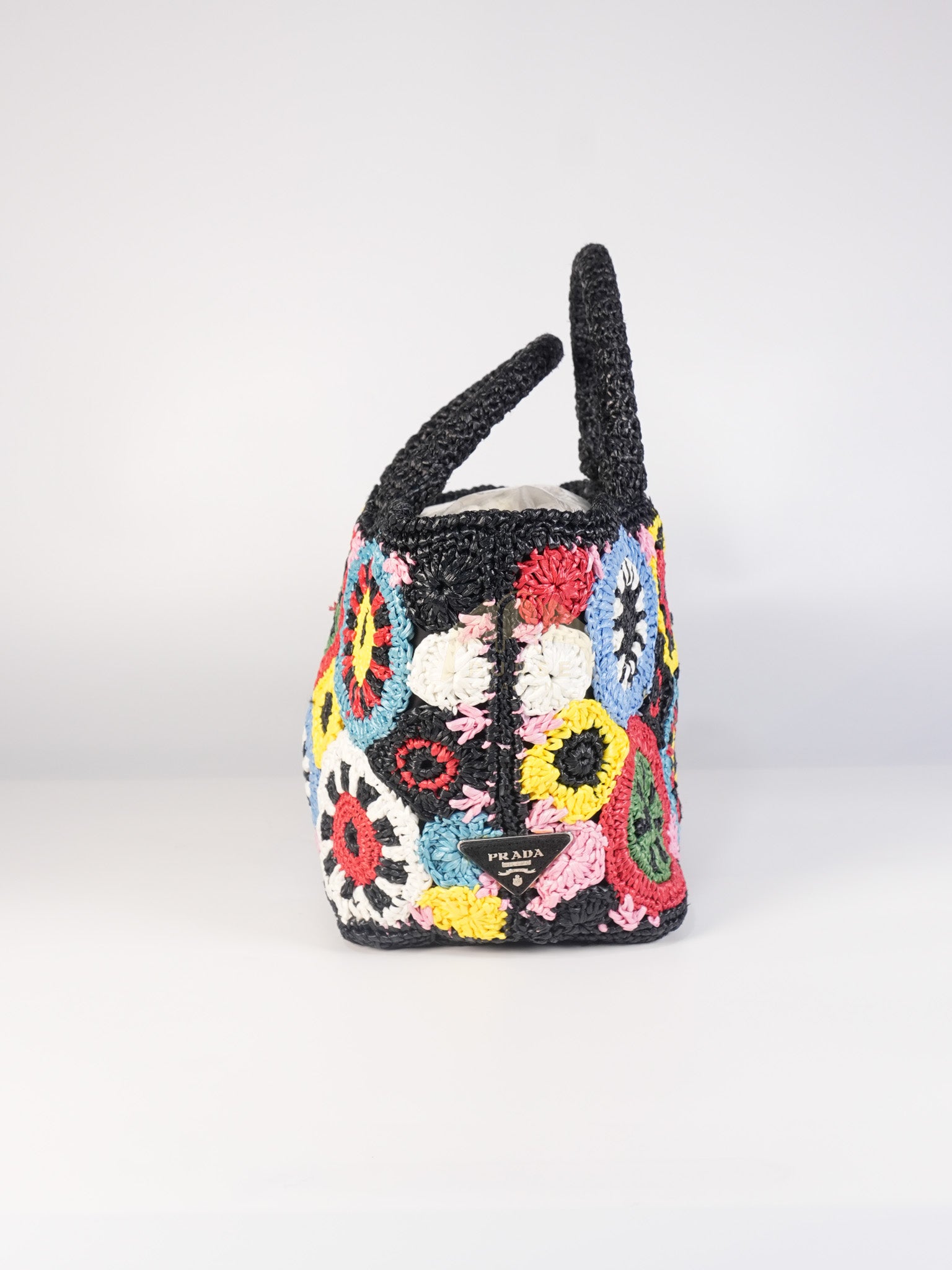 Raffia Circle Multicolour Tote Bag | Purse Maison Luxury Bags Shop