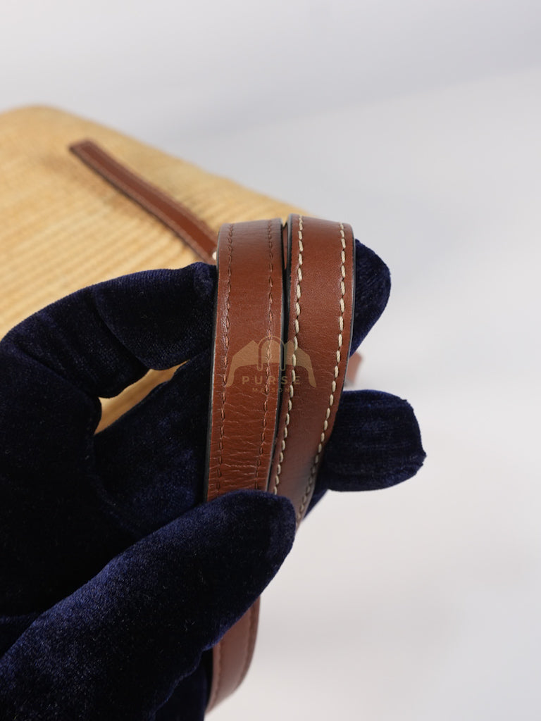 Raffia Ibiza Square Natural Tan Basket Bag | Purse Maison Luxury Bags Shop