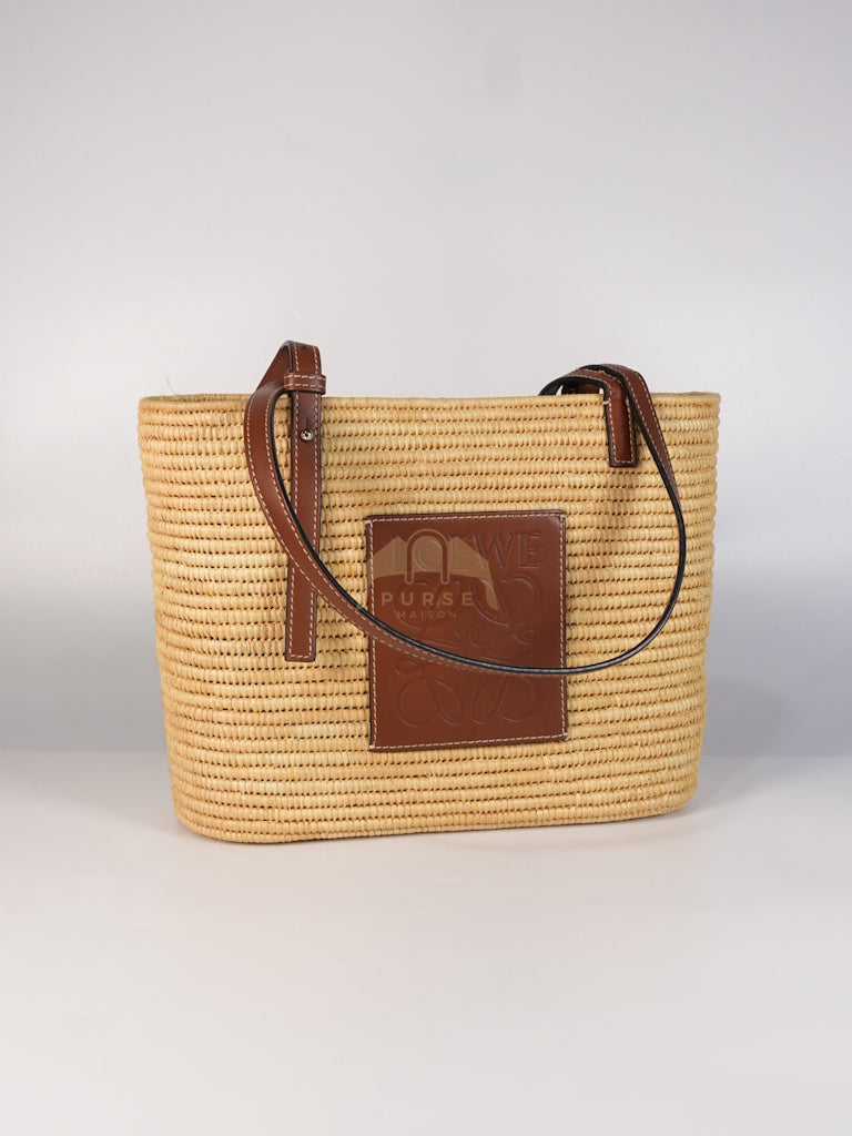 Raffia Ibiza Square Natural Tan Basket Bag | Purse Maison Luxury Bags Shop