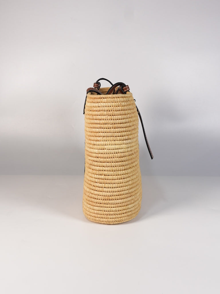 Raffia Ibiza Square Natural Tan Basket Bag | Purse Maison Luxury Bags Shop