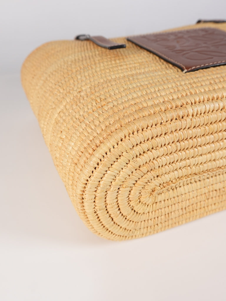 Raffia Ibiza Square Natural Tan Basket Bag | Purse Maison Luxury Bags Shop