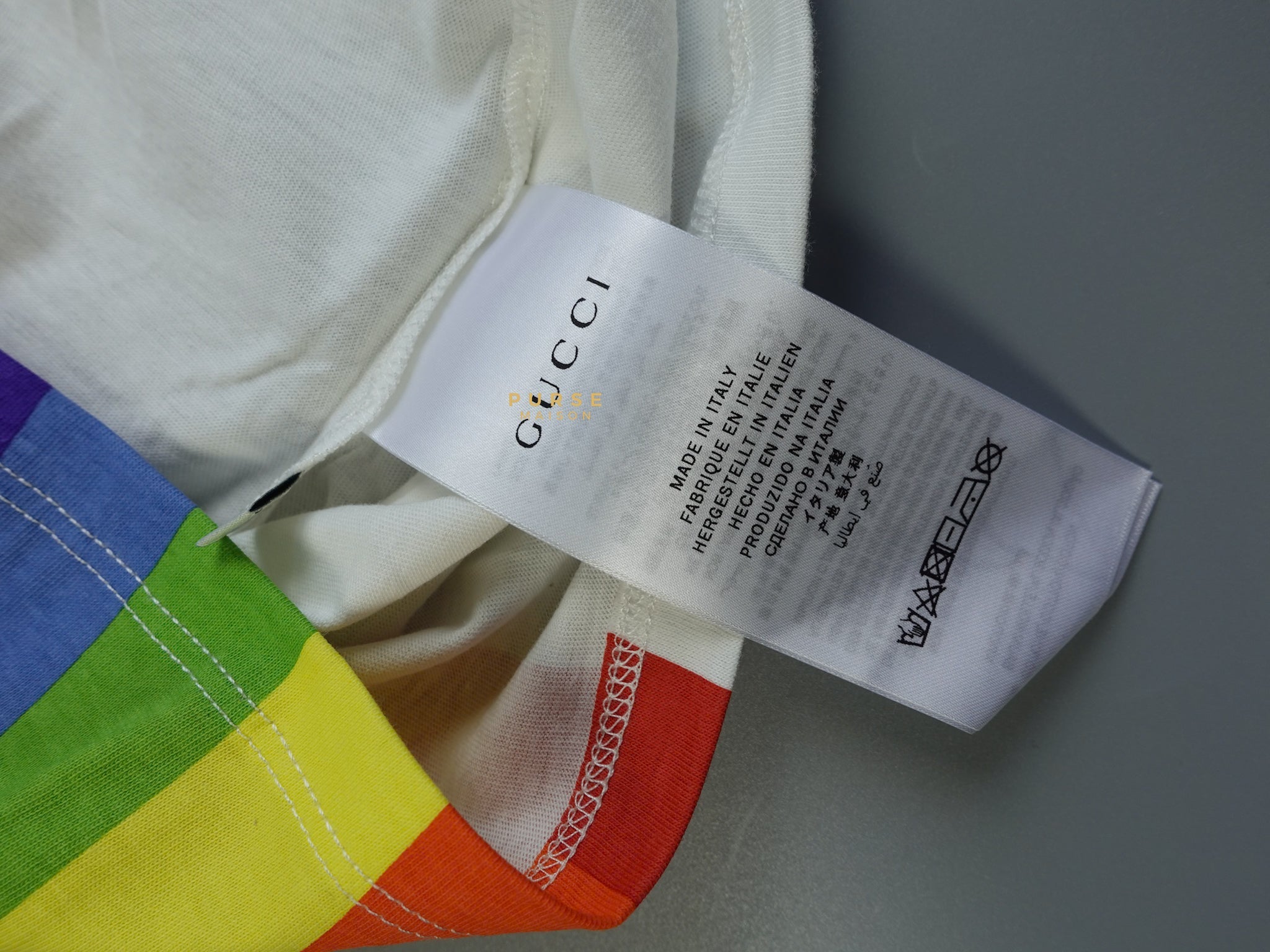 Rainbow UFO Ringer Tee Shirt | Purse Maison Luxury Bags Shop