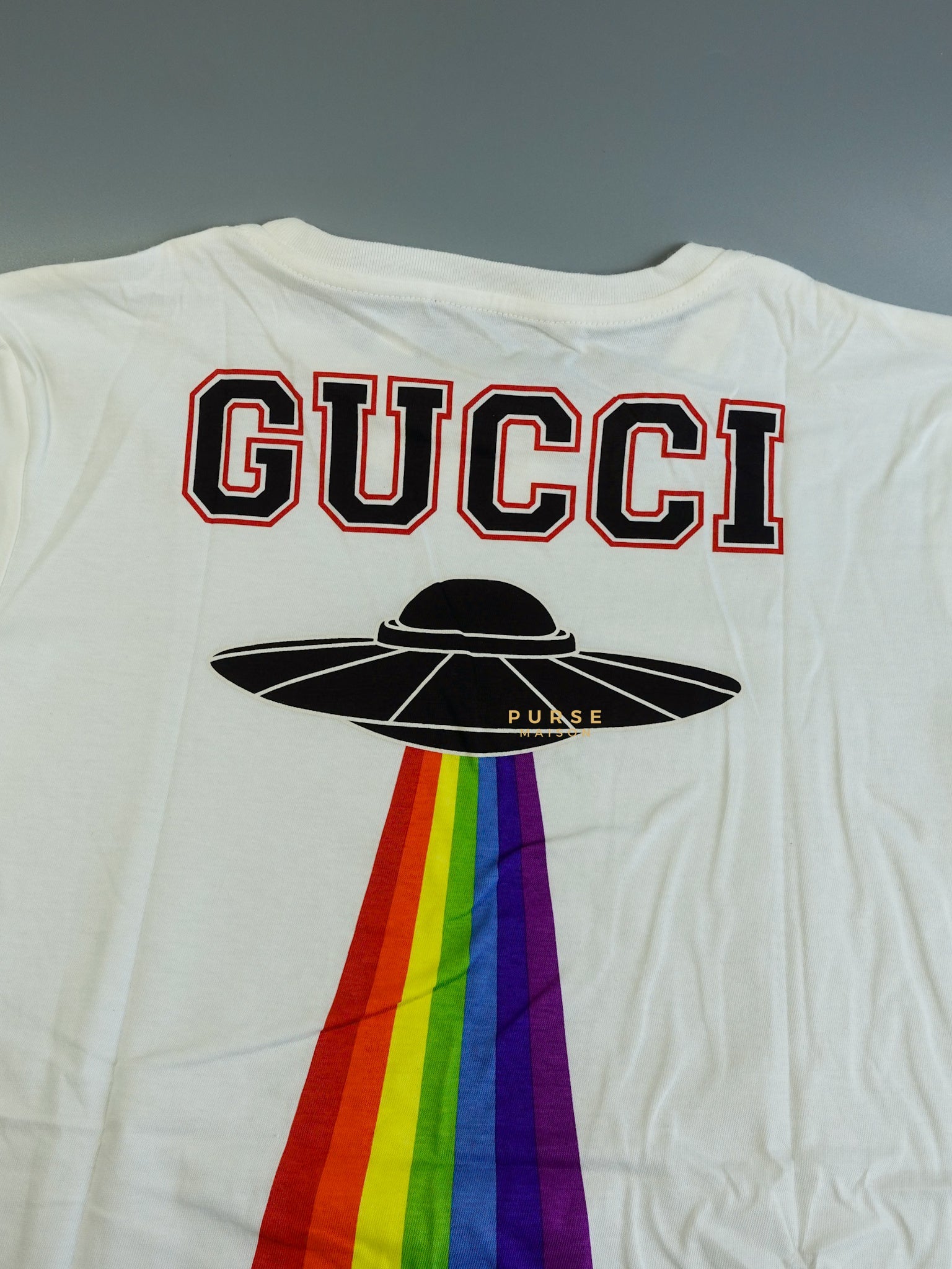 Rainbow UFO Ringer Tee Shirt | Purse Maison Luxury Bags Shop