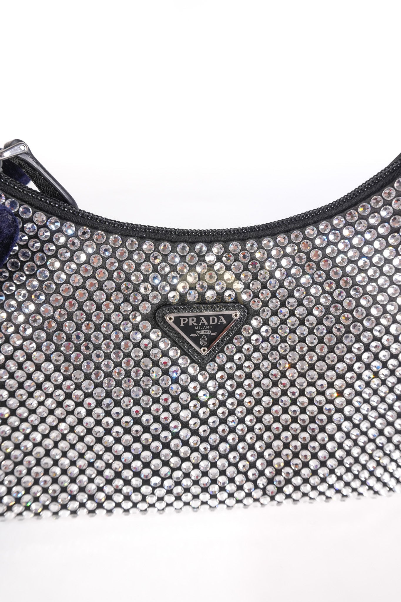 Re-Edition 2000 Black Nylon with Crystals Shoulder Bag | Purse Maison Luxury Bags Shop