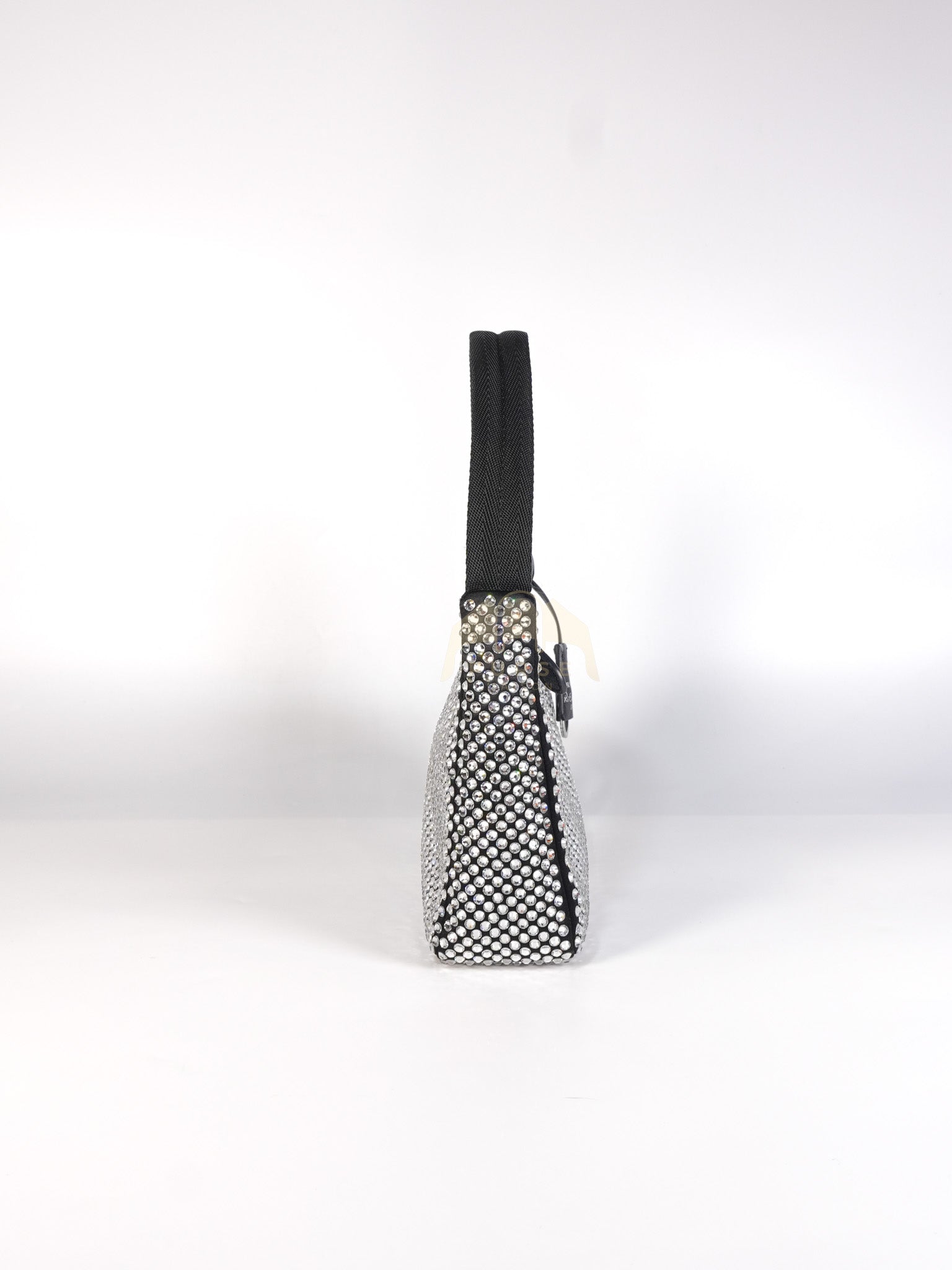 Re-Edition 2000 Black Nylon with Crystals Shoulder Bag | Purse Maison Luxury Bags Shop